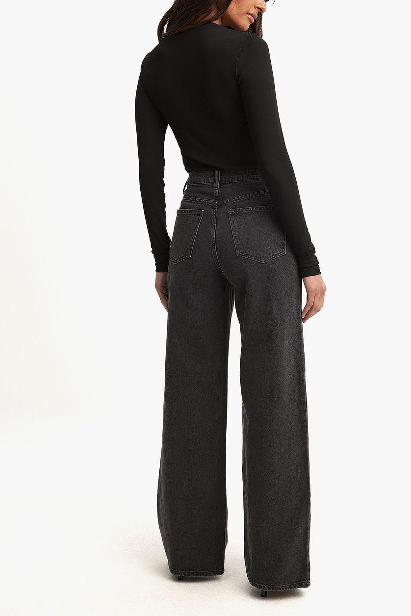 Wide High Waist Jeans Product Image
