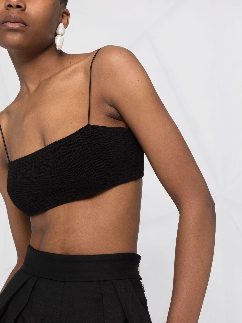 smocked bikini top Product Image