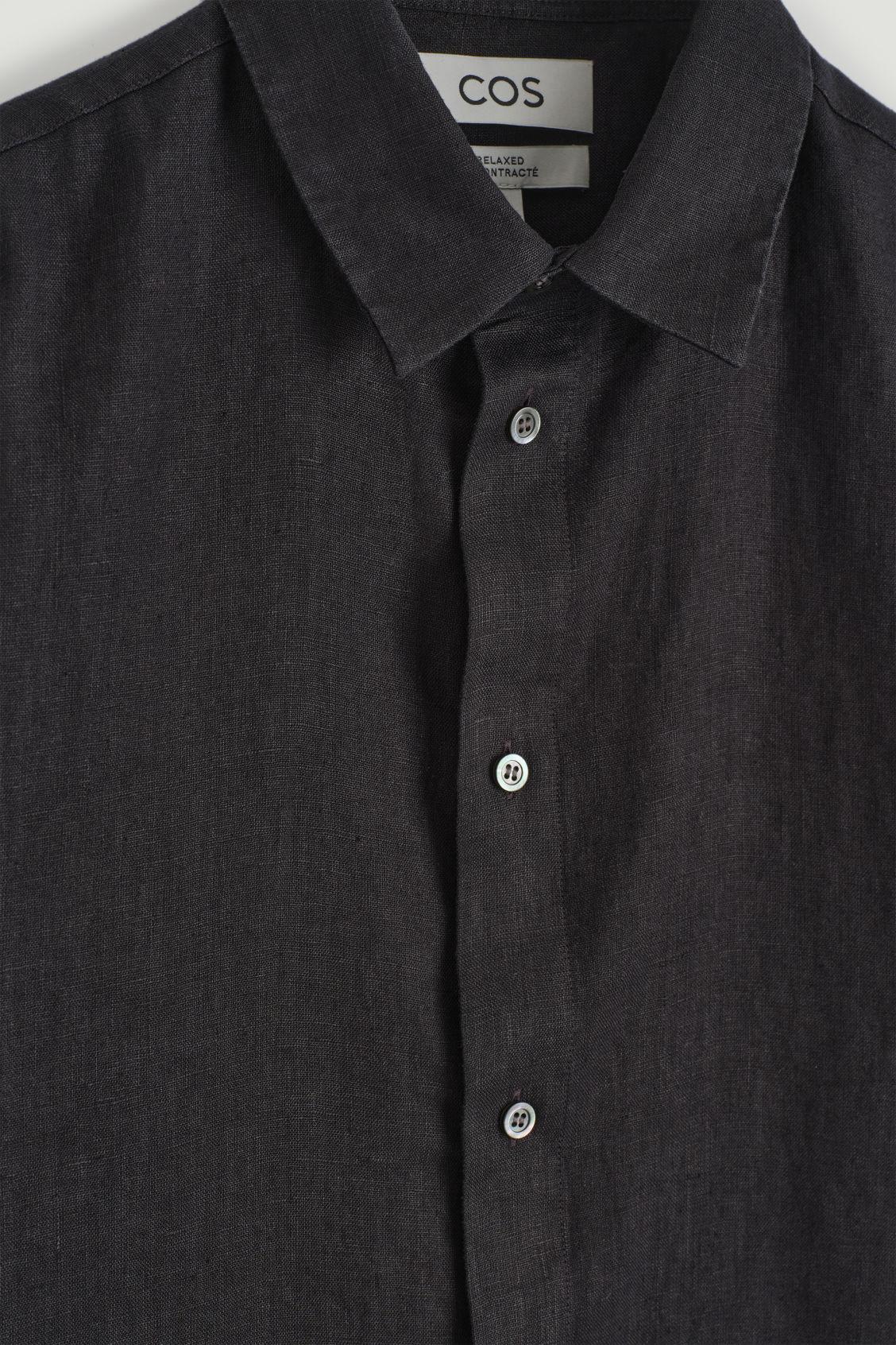 RELAXED LINEN LONG-SLEEVED SHIRT Product Image