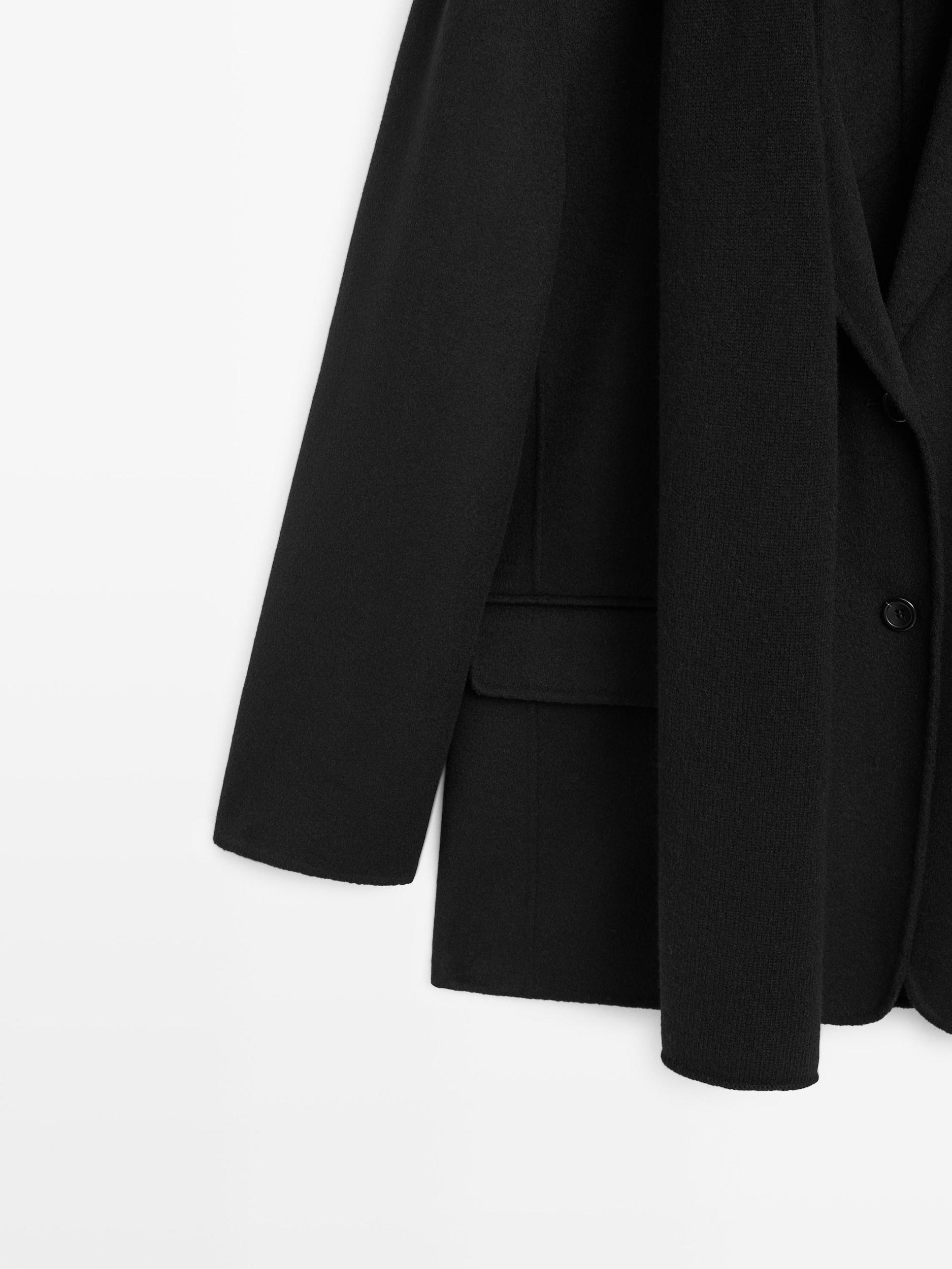 Wool blend blazer with scarf Product Image