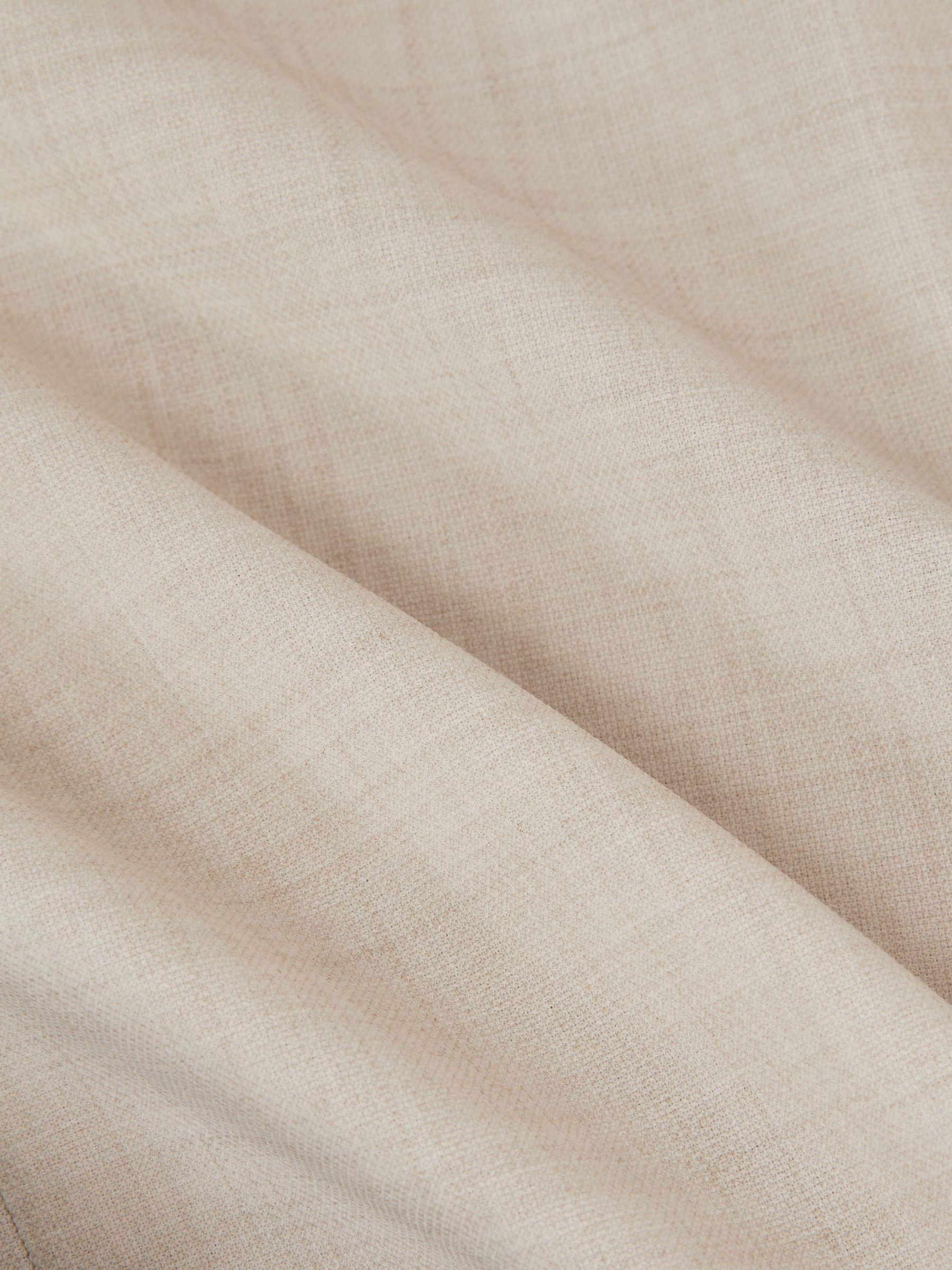 Double-Breasted Textured Suit Blazer Slim-Fit With Wool in Stone Product Image