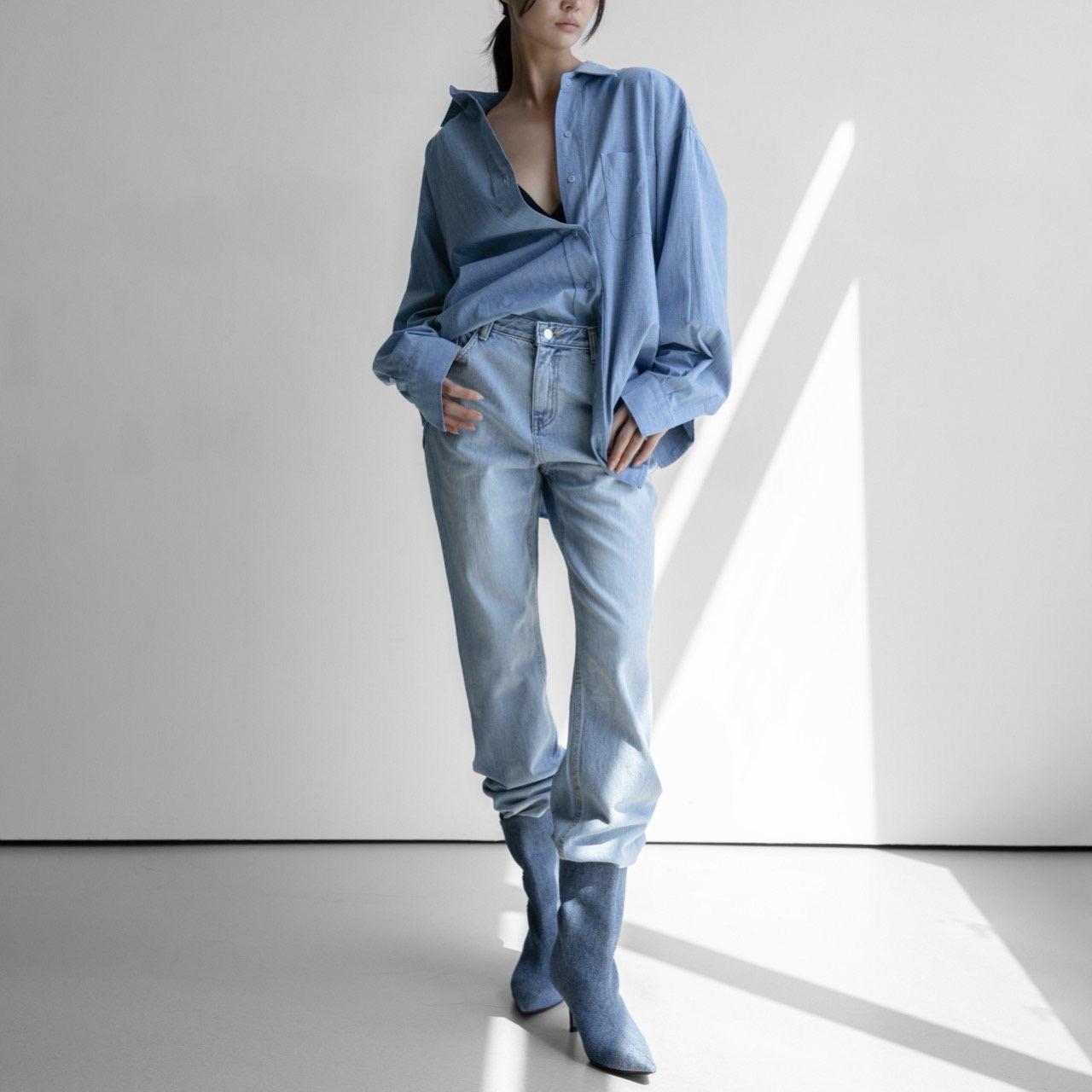 Slim Straight Leg Jeans Product Image