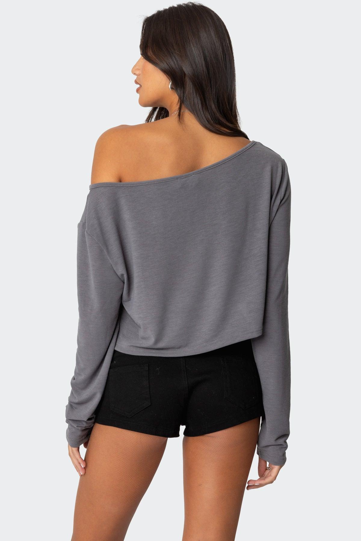 Cropped Off Shoulder Top Product Image