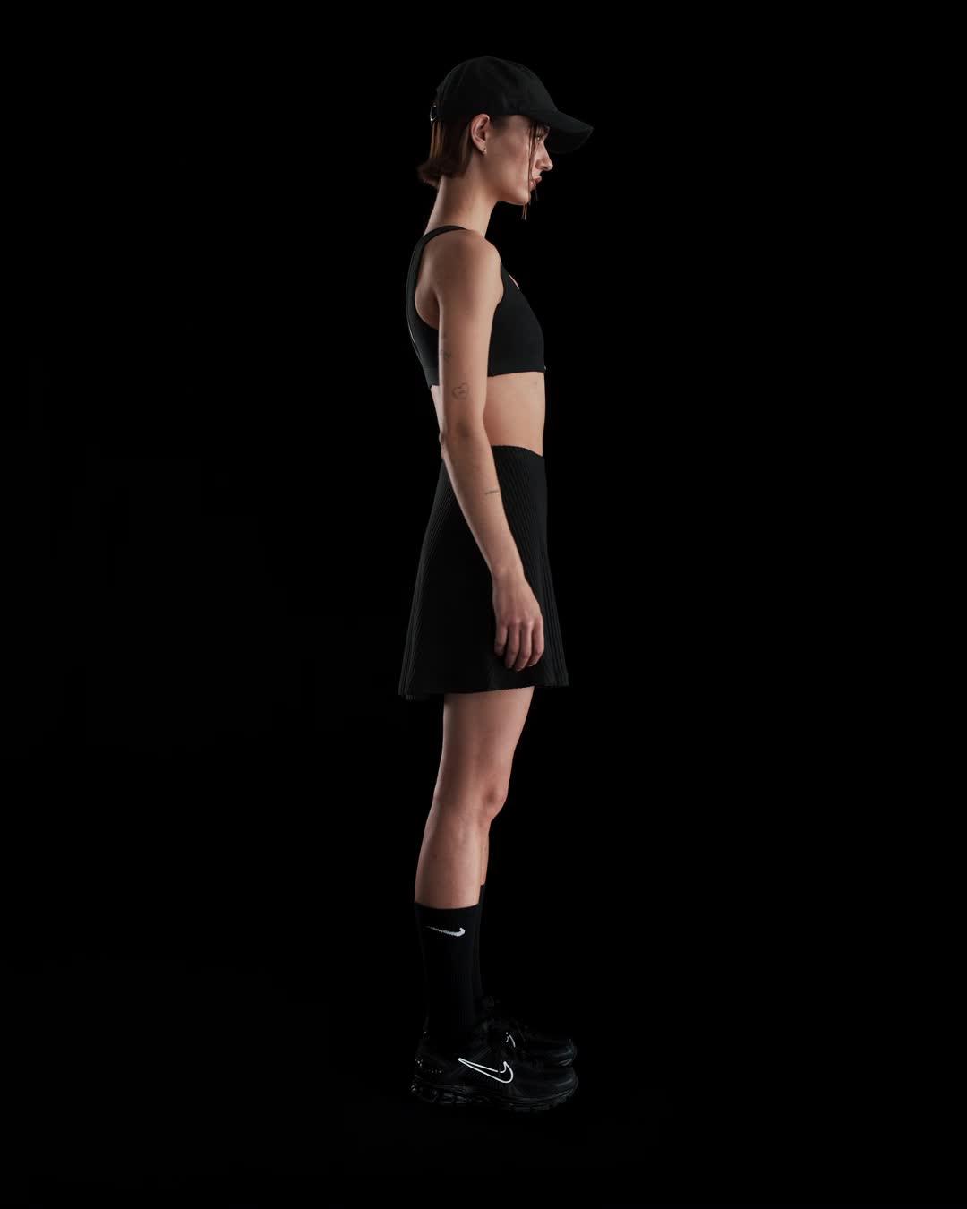 Womens Nike Sportswear Chill Knit Ribbed Mini Skirt | HJ1839-010 Product Image