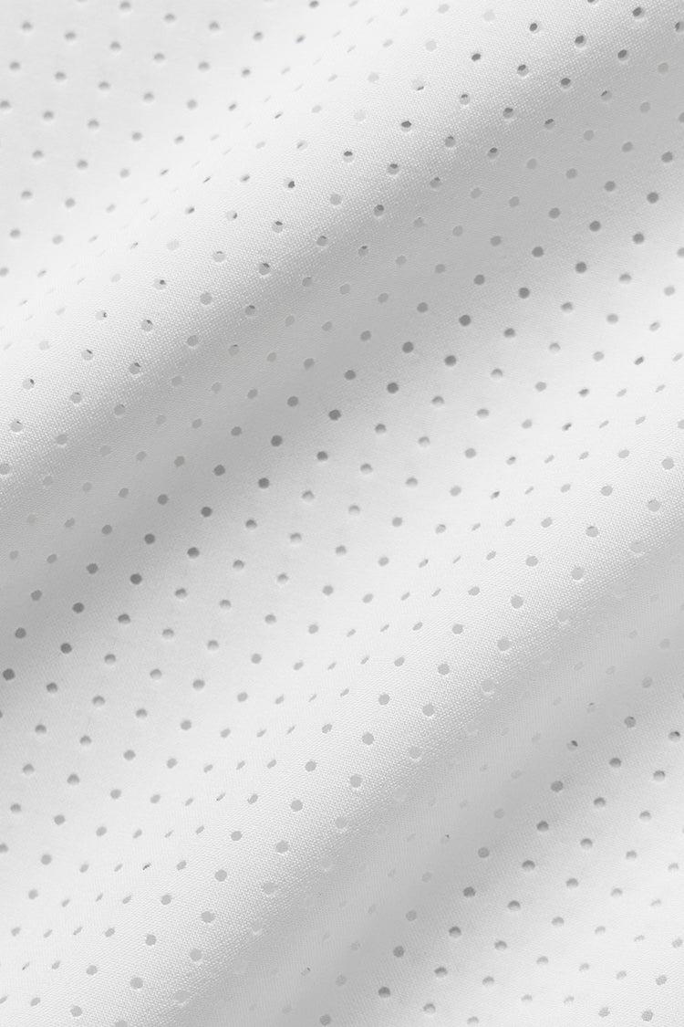 Mesh Cropped Mirage Tee - White Product Image