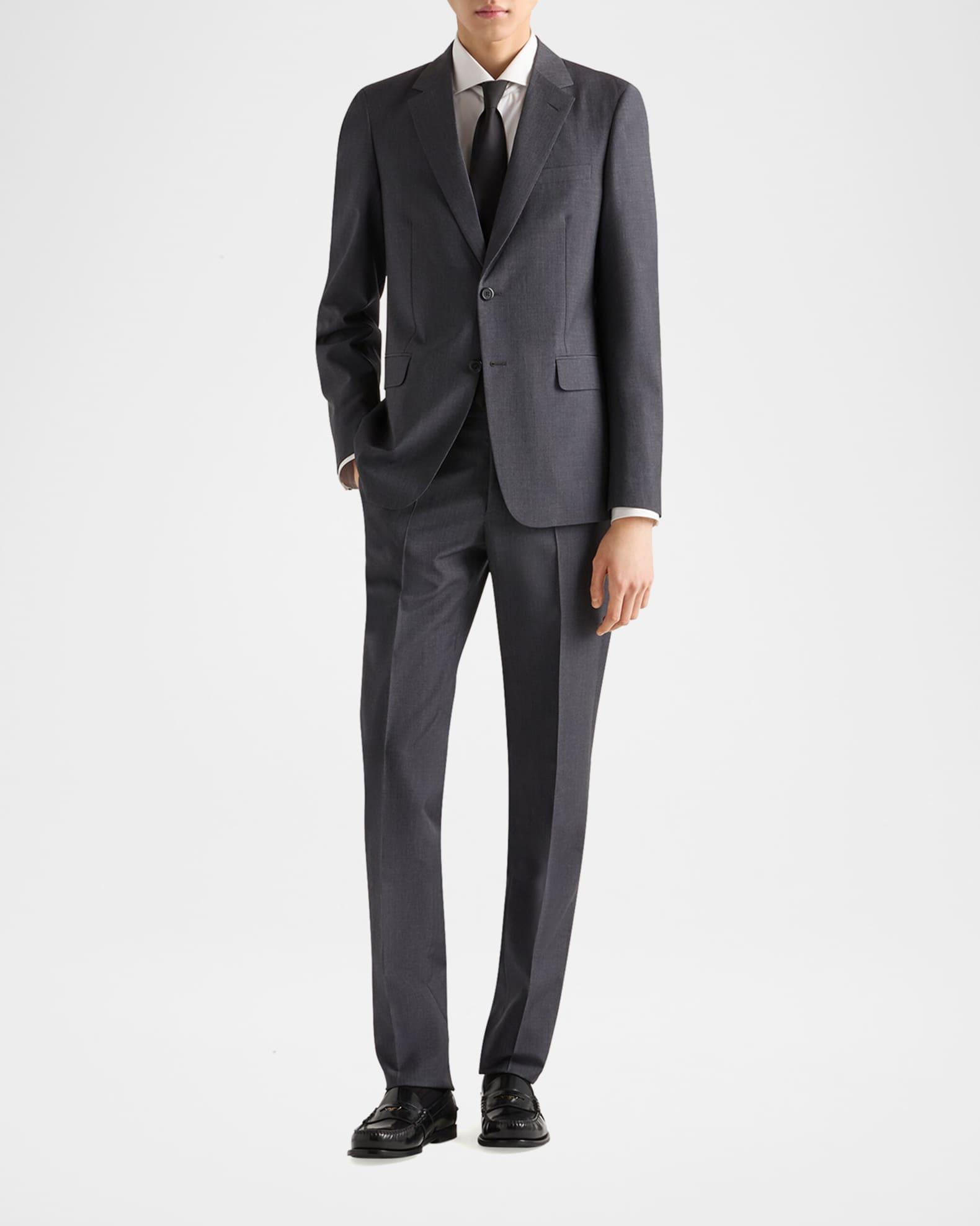 Men's Mohair-Wool Solid Suit Product Image