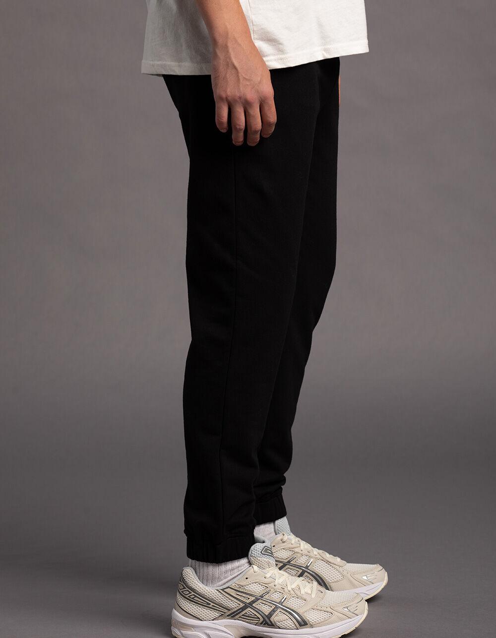 RSQ Mens Fleece Jogger Sweatpants - BLACK Product Image