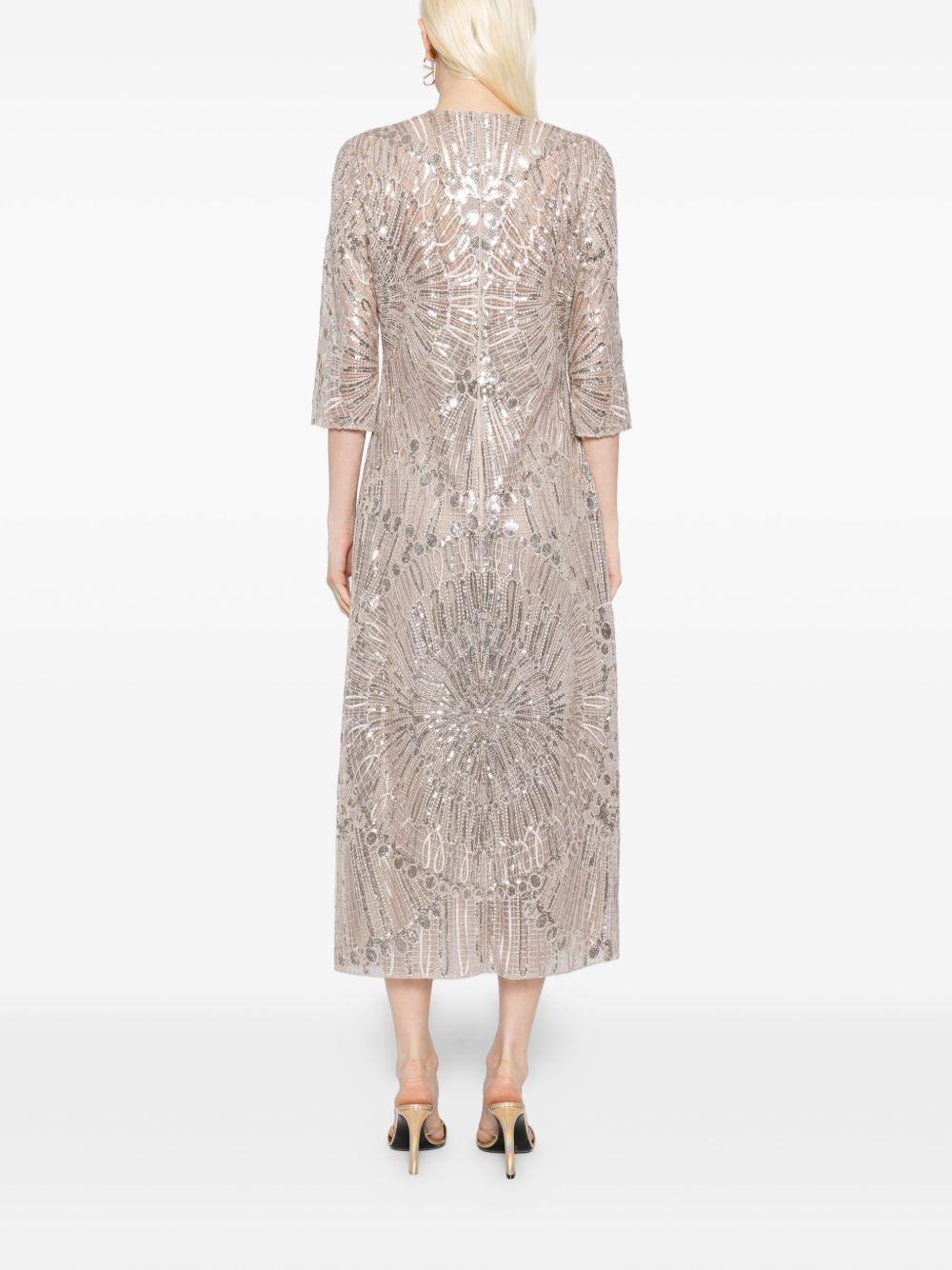 embroidered midi dress Product Image