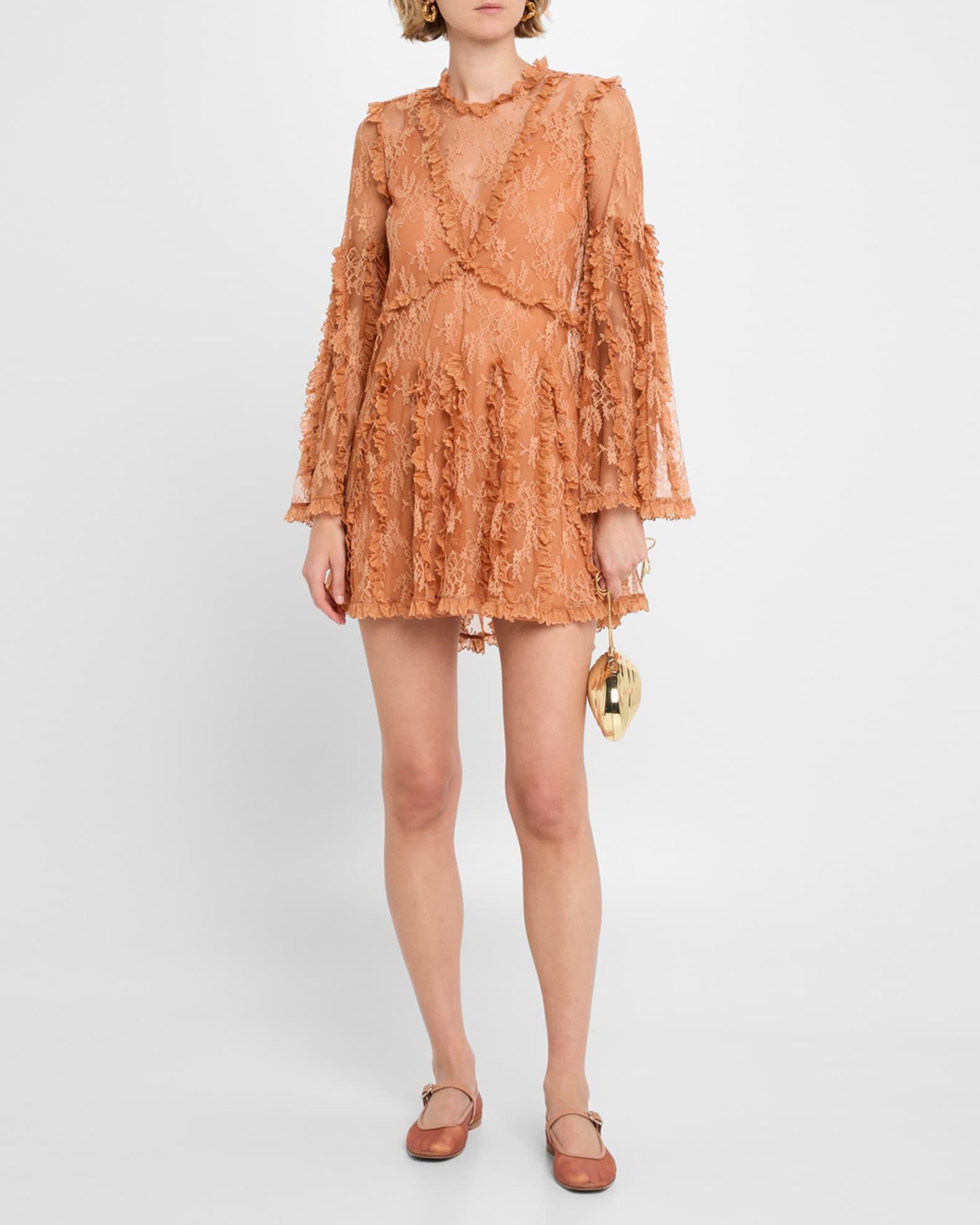 Dorian Long-Sleeve Lace Dress Product Image