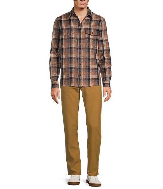 Rowm Long Sleeve Jaspe Large Plaid Button Down Sport Shirt Product Image