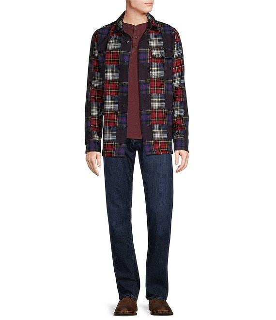 Cremieux Blue Label Patchwork Shirt Jacket Product Image