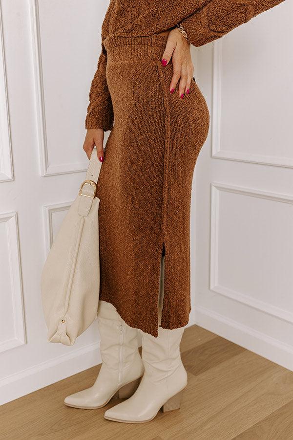 Wine Tasting Knit Sweater Skirt Product Image