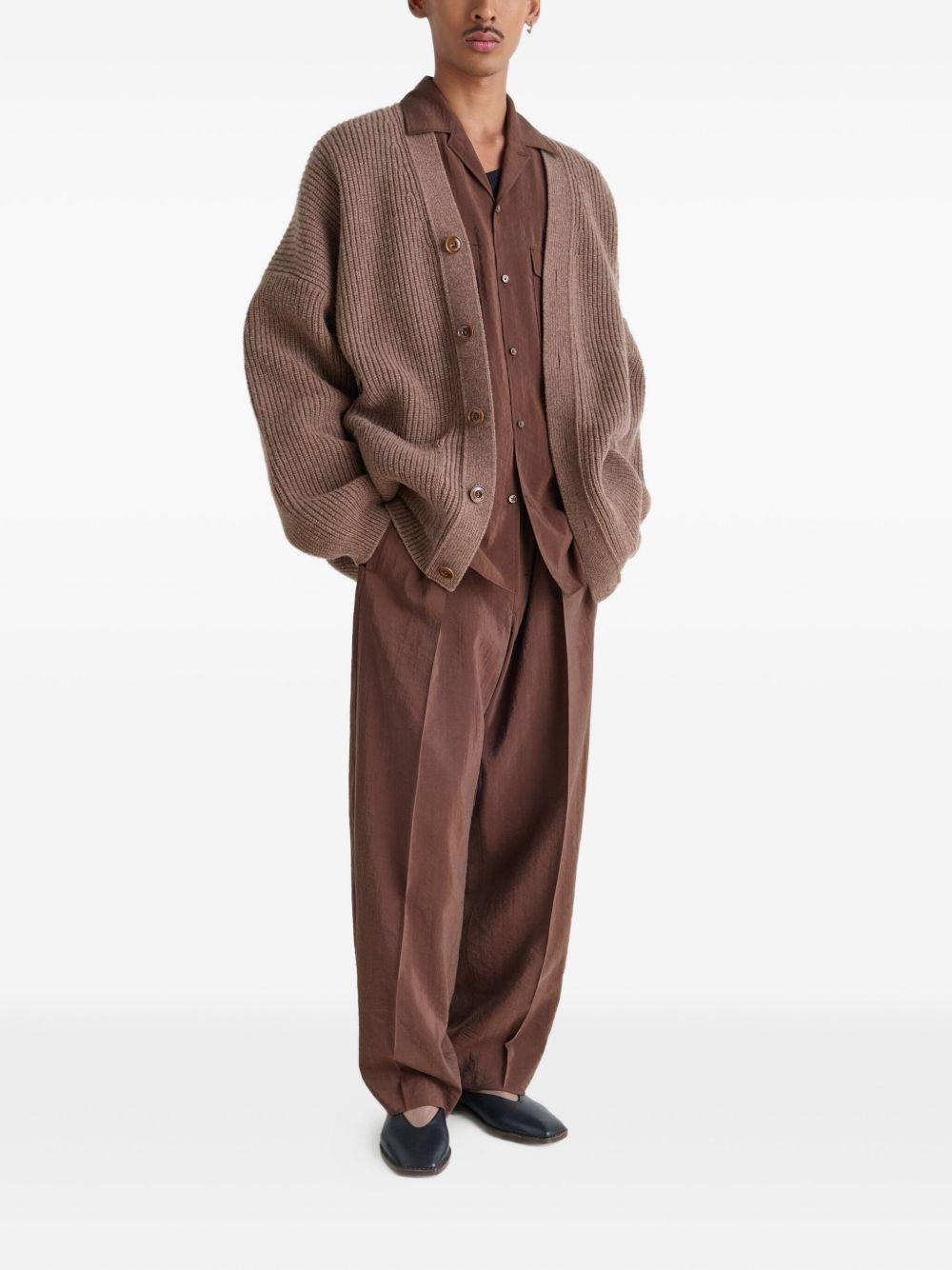 V-neck wool cardigan Product Image