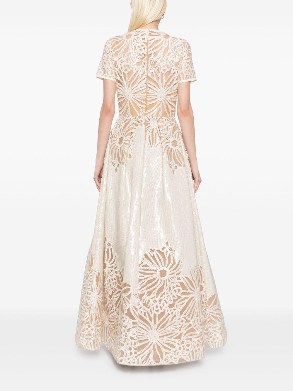 sequinned embroidered dress Product Image