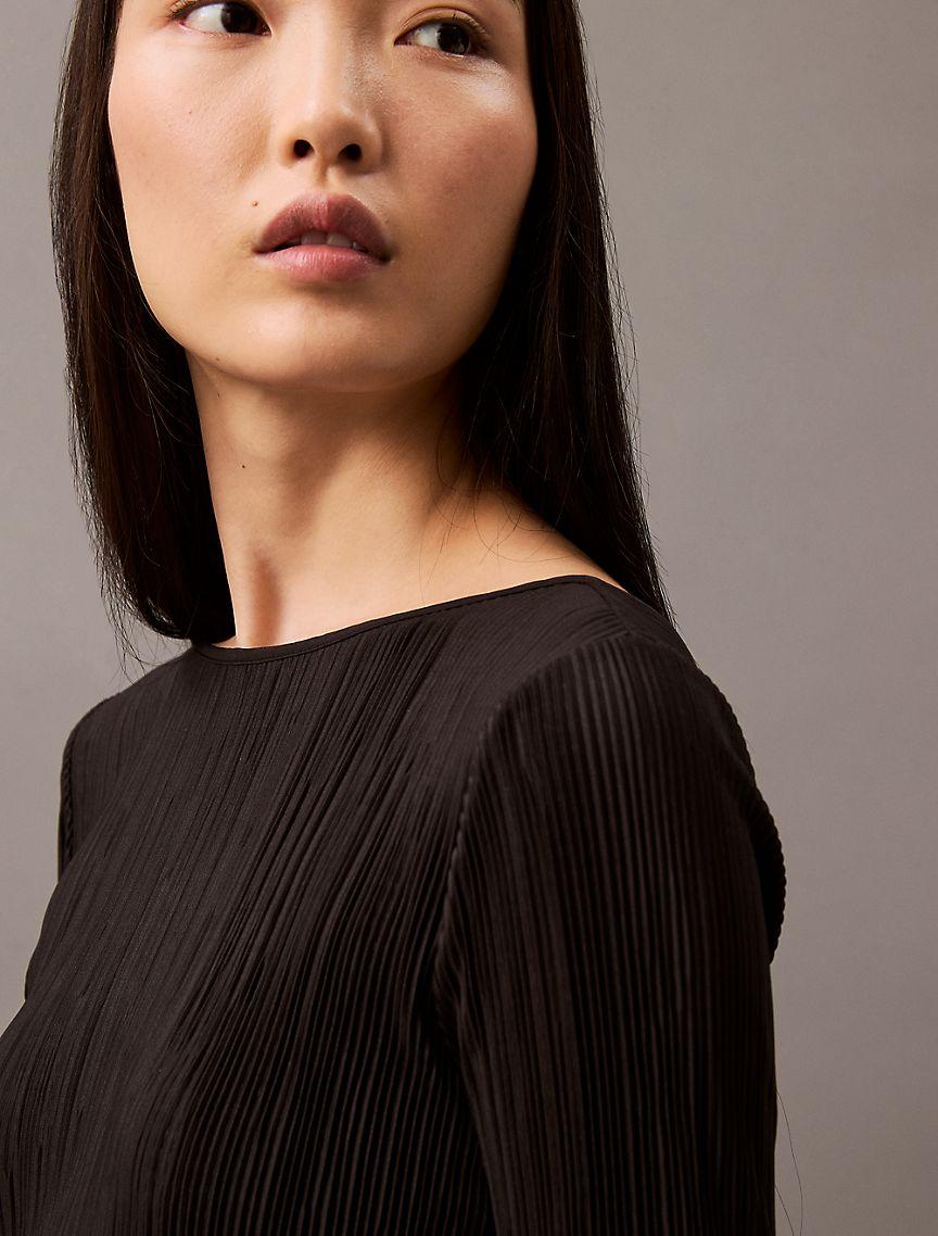 Plisse Midi Dress Product Image