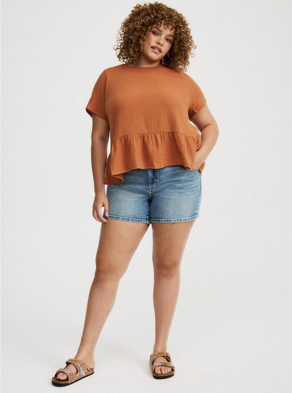 Short Sleeve Tiered Top Product Image