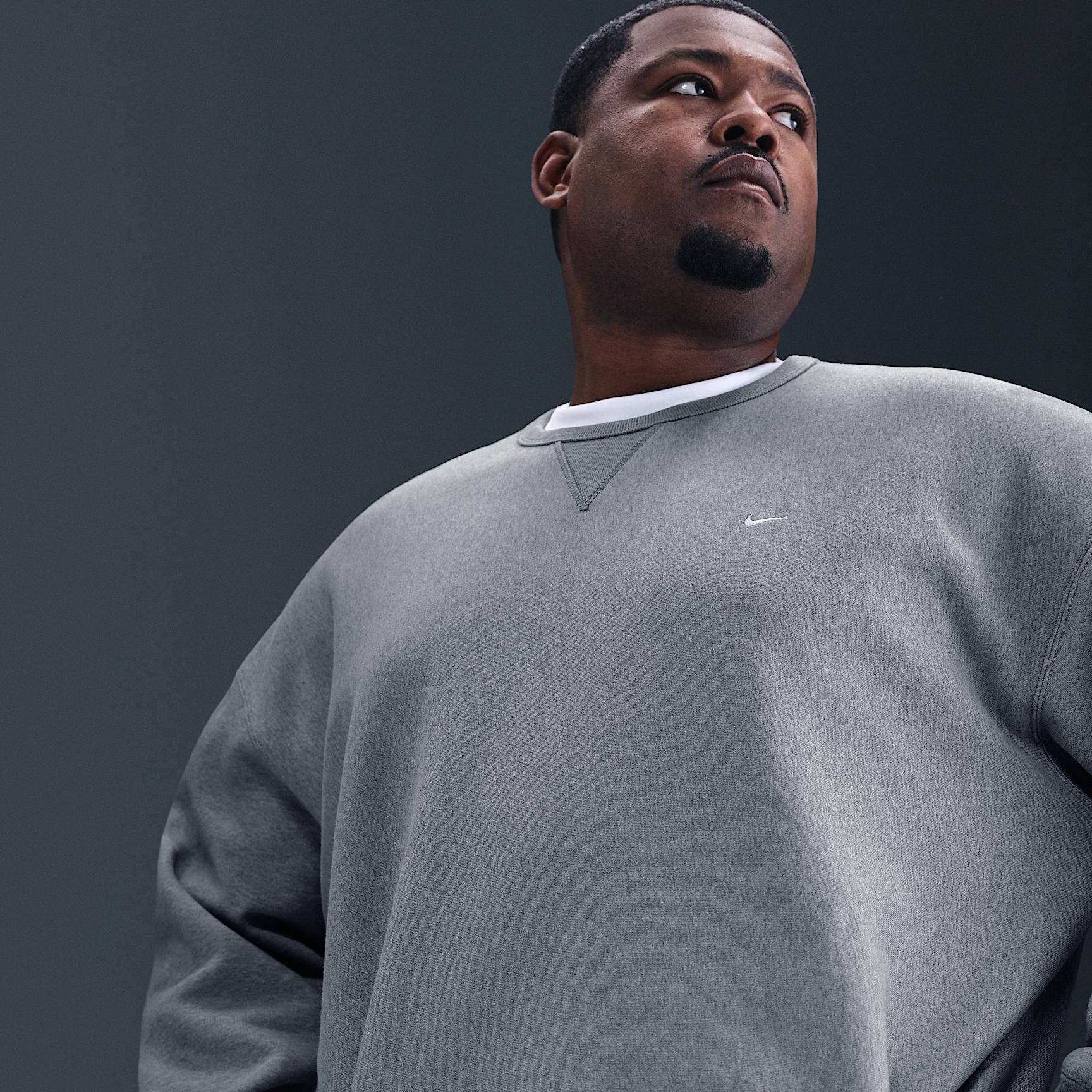 Nike Mens Solo Swoosh Fleece Crew | HV1086-063 Product Image