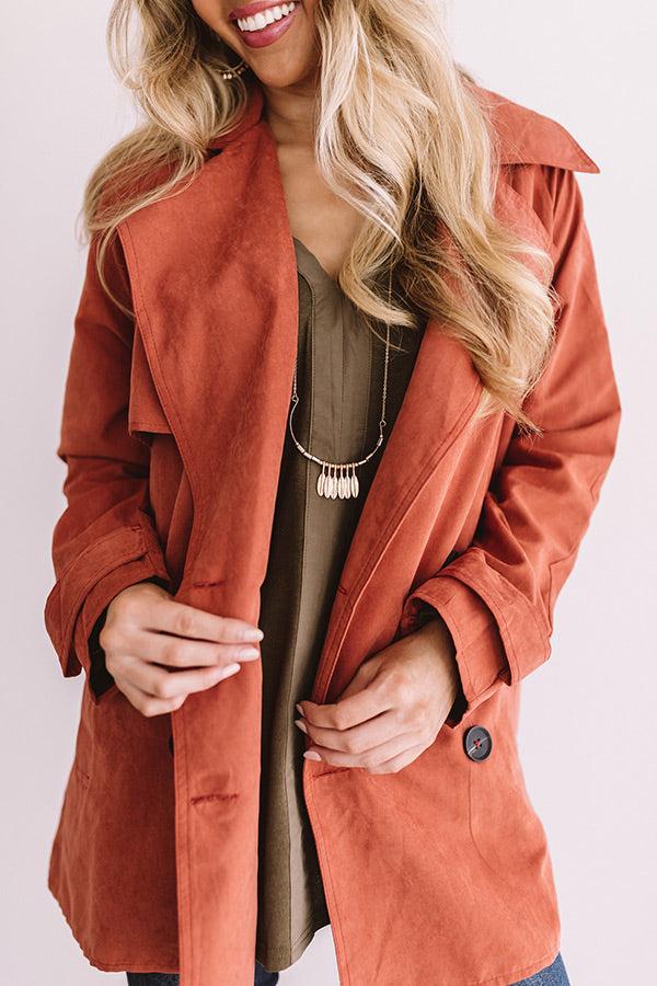 Manhattan Breeze Light Weight Jacket In Rust Product Image