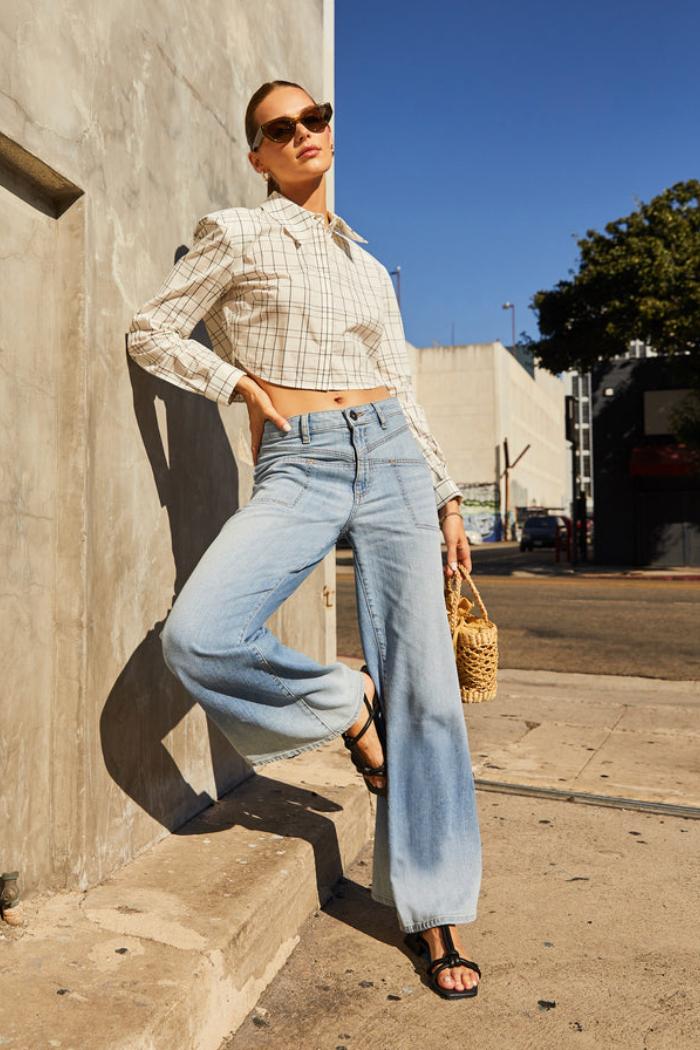 Cary high rise wide leg jeans Product Image