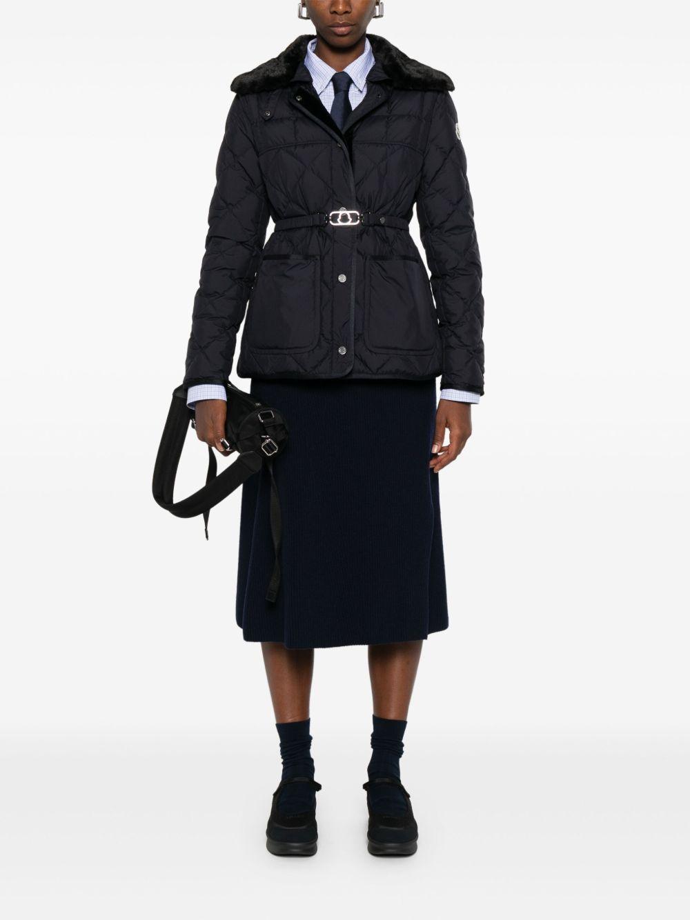 quilted belted jacket Product Image