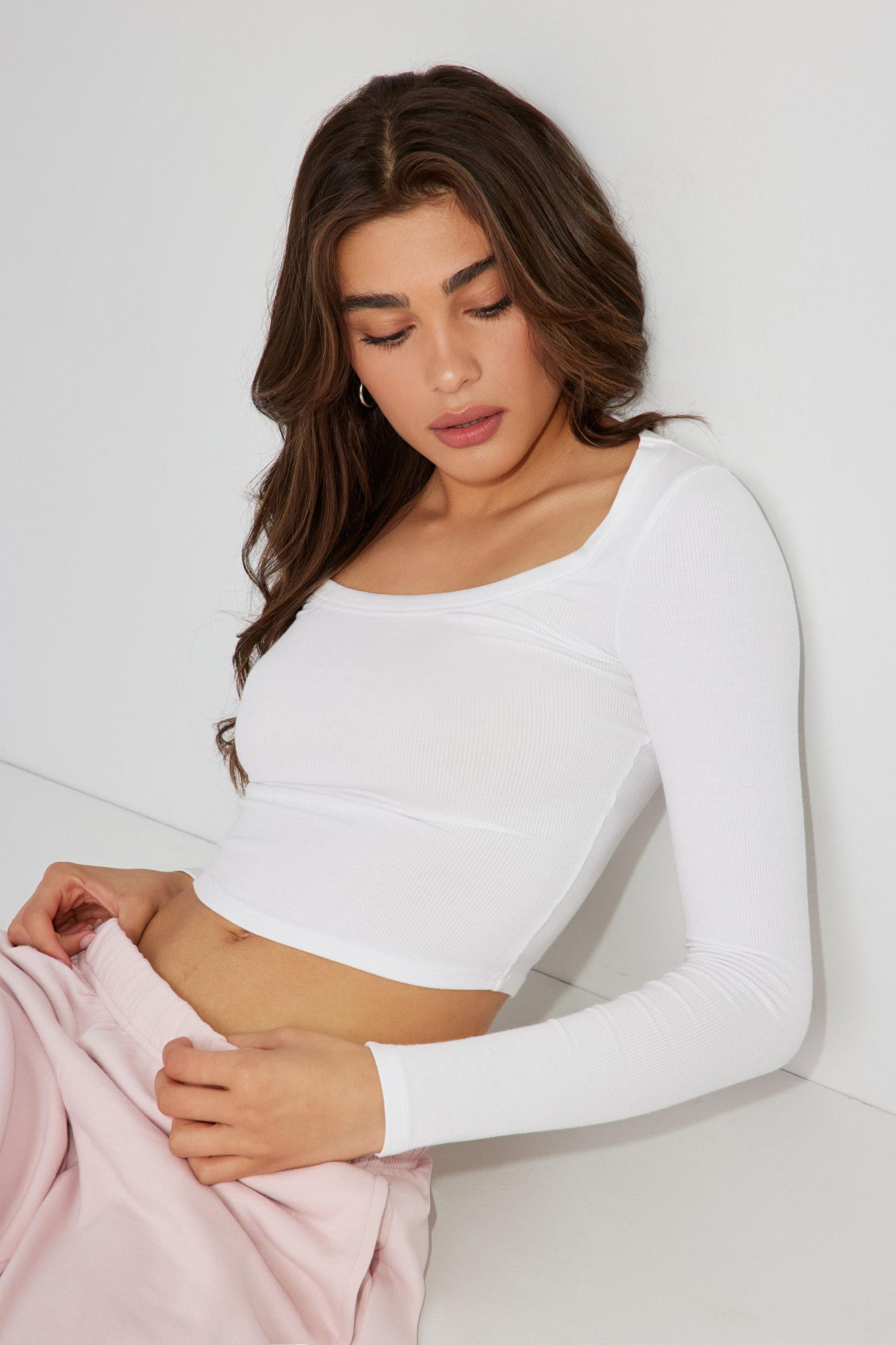 Pamela Long Sleeve Scoop Neck Top Product Image