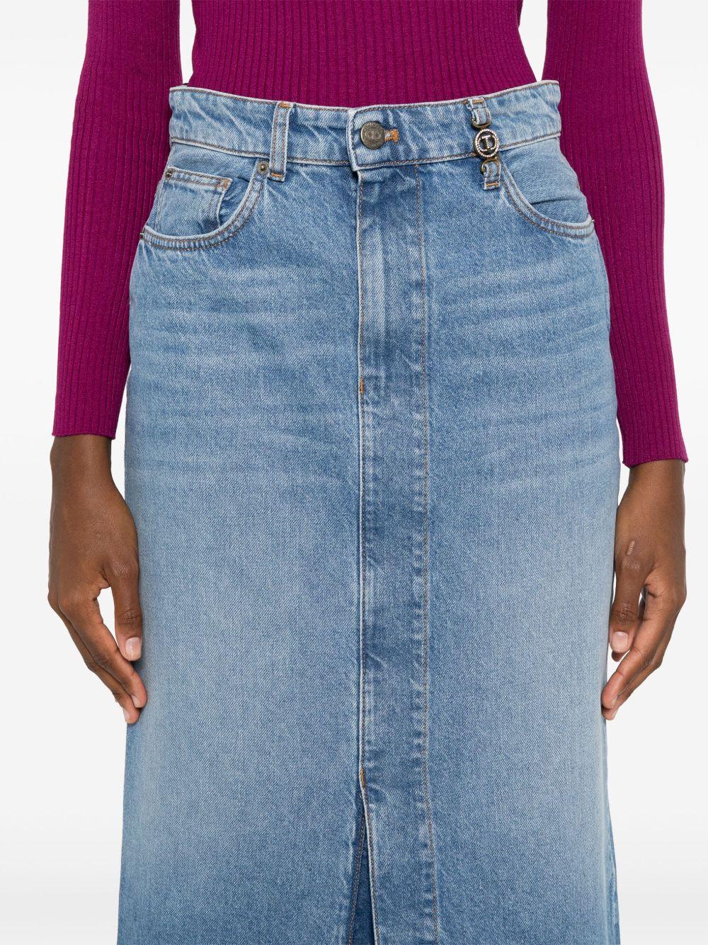 denim midi skirt Product Image