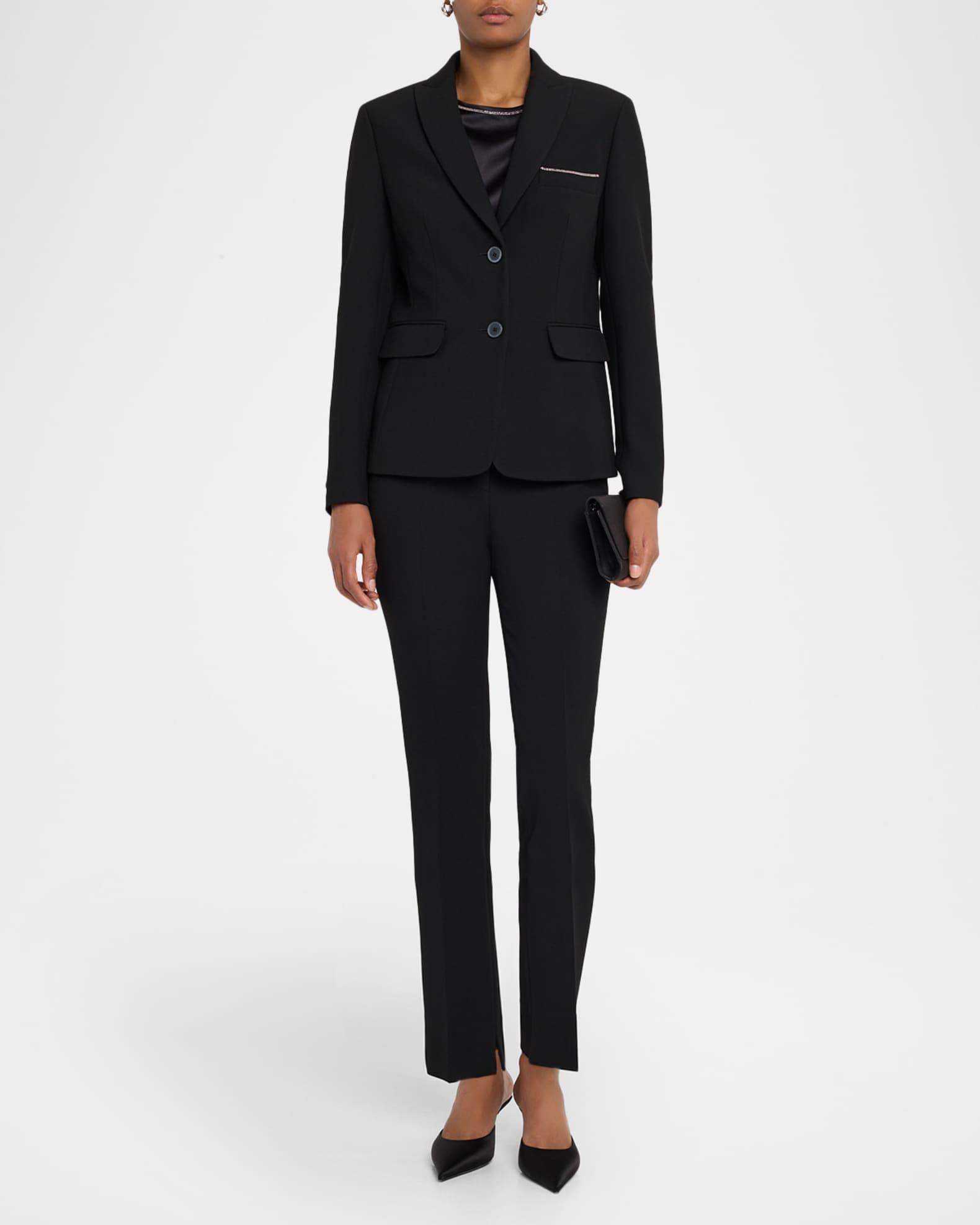 Cropped Slim-Fit Pants Product Image