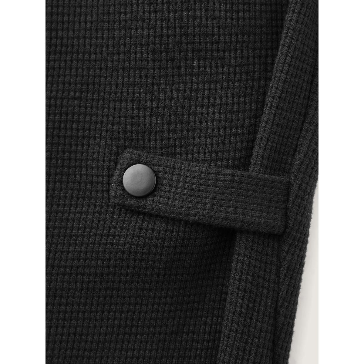 Plus Size Adjustable Drawstring Wide-Leg Pants Women Black Leisure Wide Leg Adaptive-Waist Casual Pants BloomChic 26/4X Product Image