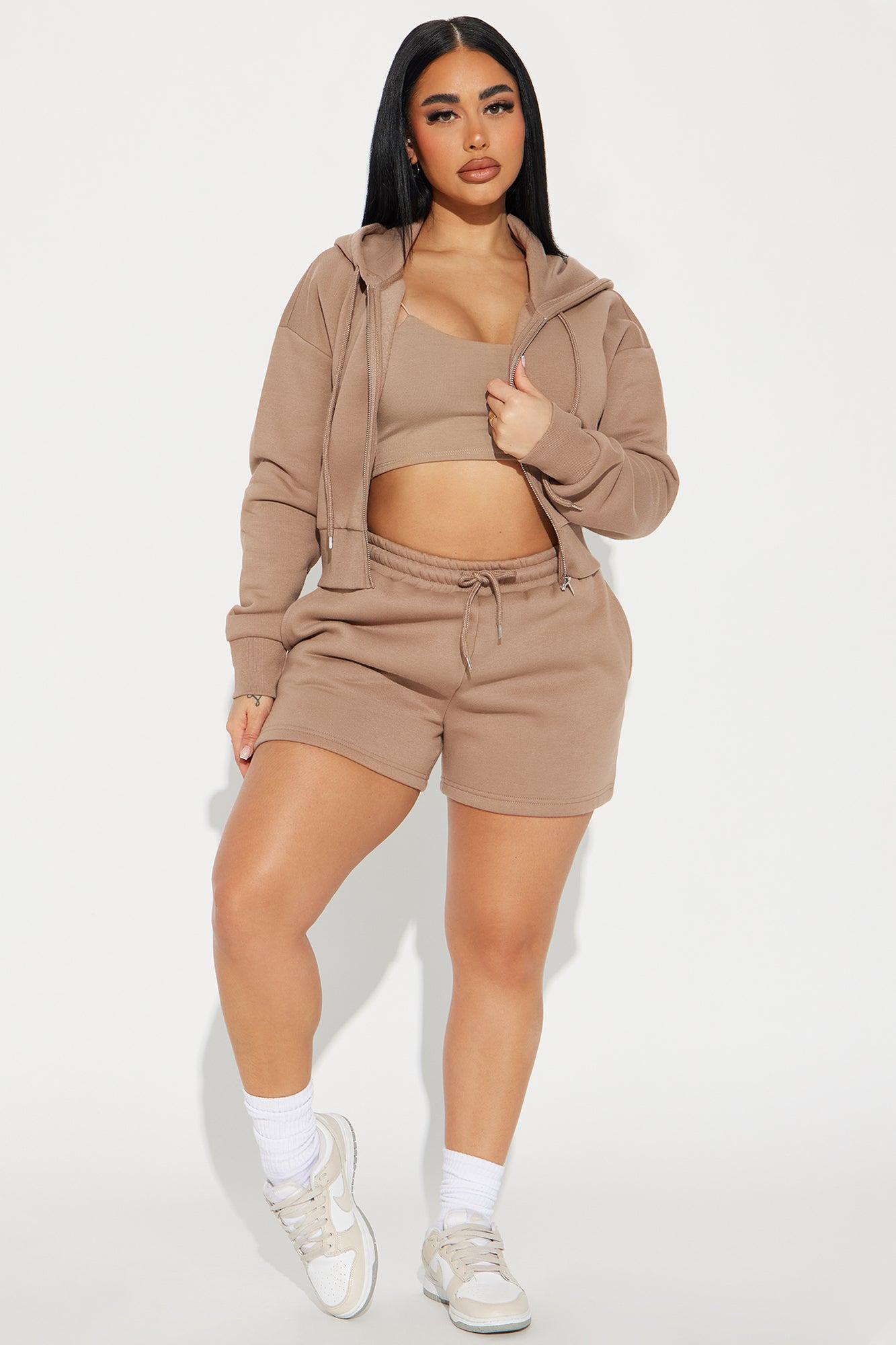Brianna Sweatshirt Set - Mocha Product Image