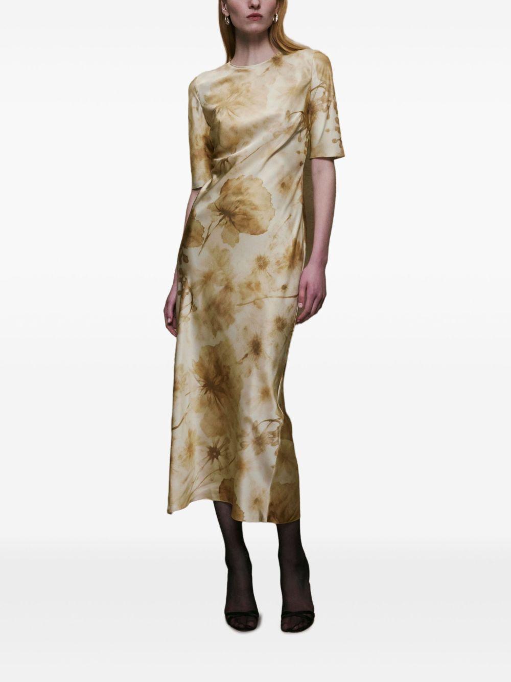 Anna floral-print midi dress Product Image