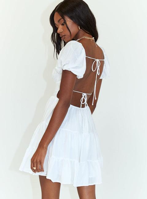 Danny Mini Dress White Product Image