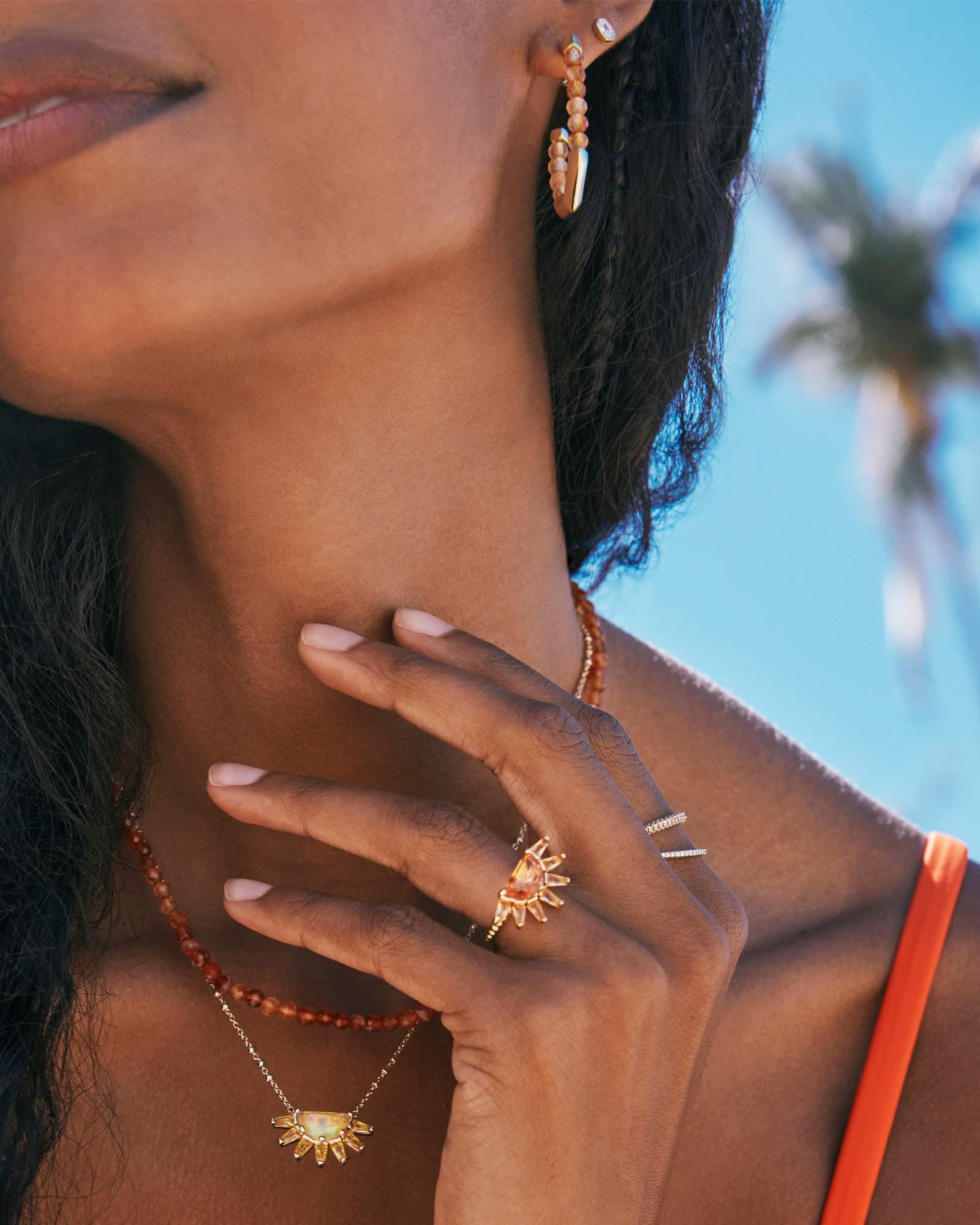 Sylvia Gold Hoop Earrings Product Image