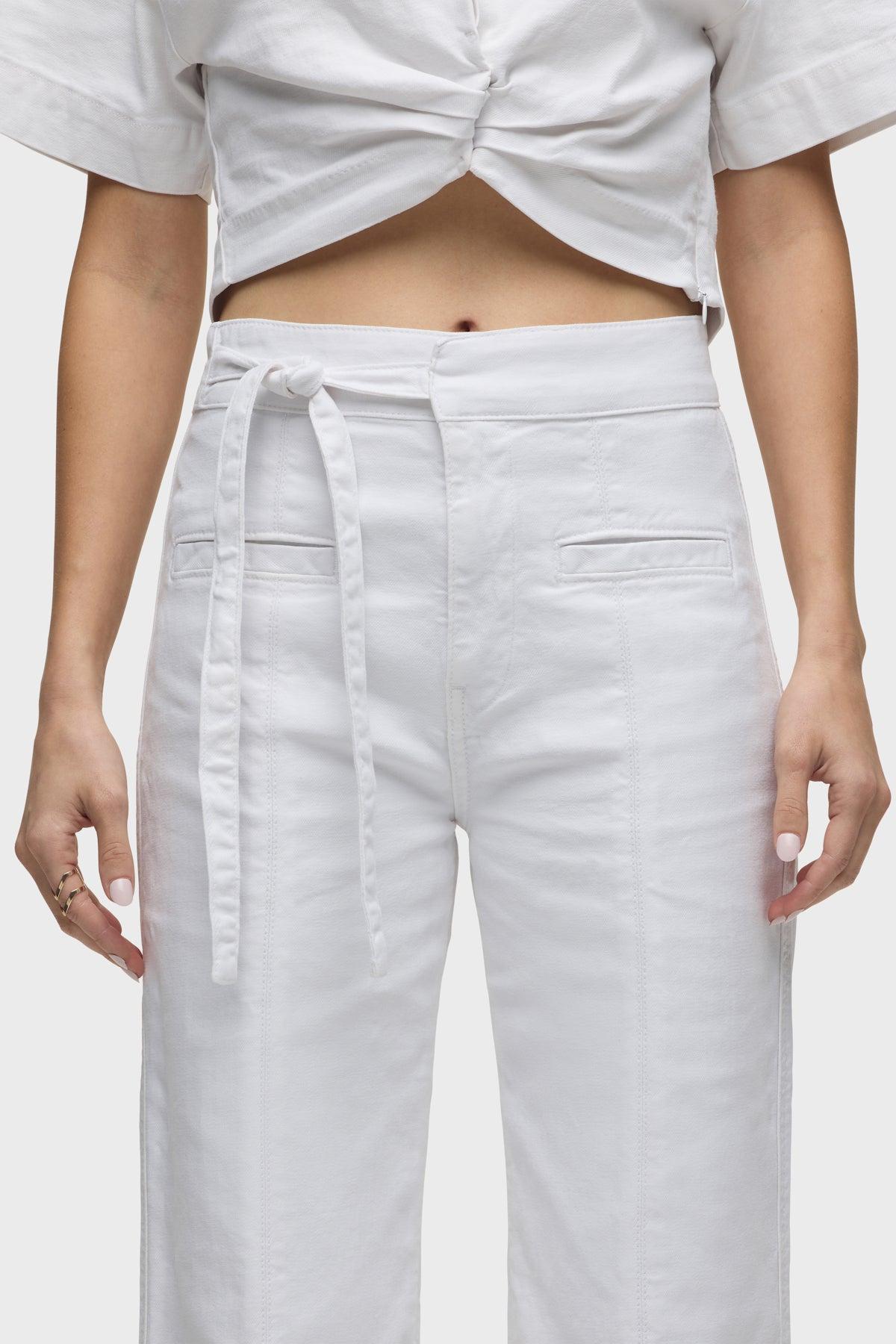 Tie Waist Pintucked Trouser Pant Female Product Image