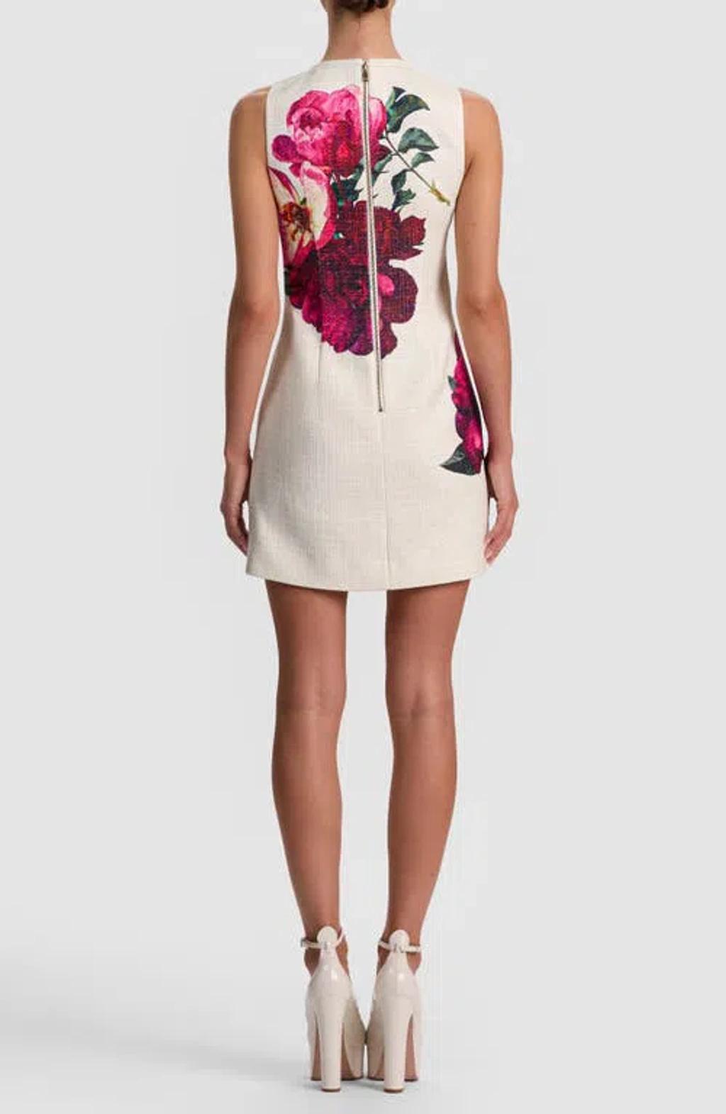 ALICE AND OLIVIA Clyde Floral A-line Shift Mini Dress In Multi Product Image