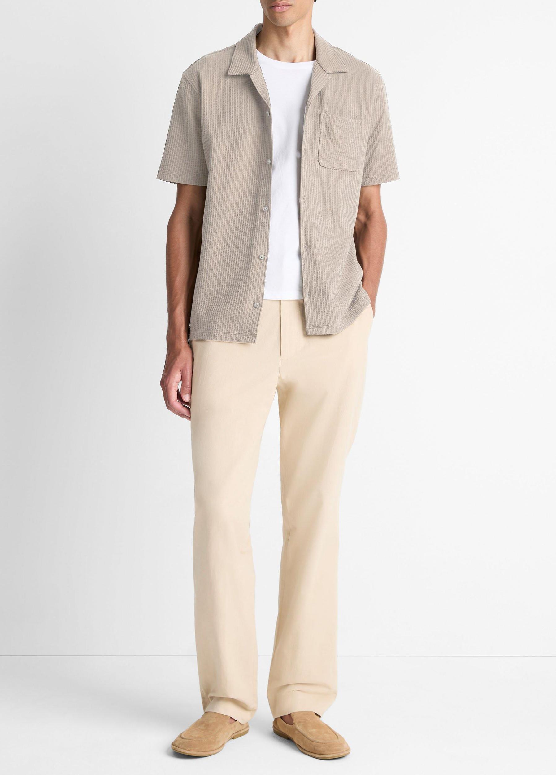 Seersucker-Knit Cotton Cabana Shirt Product Image