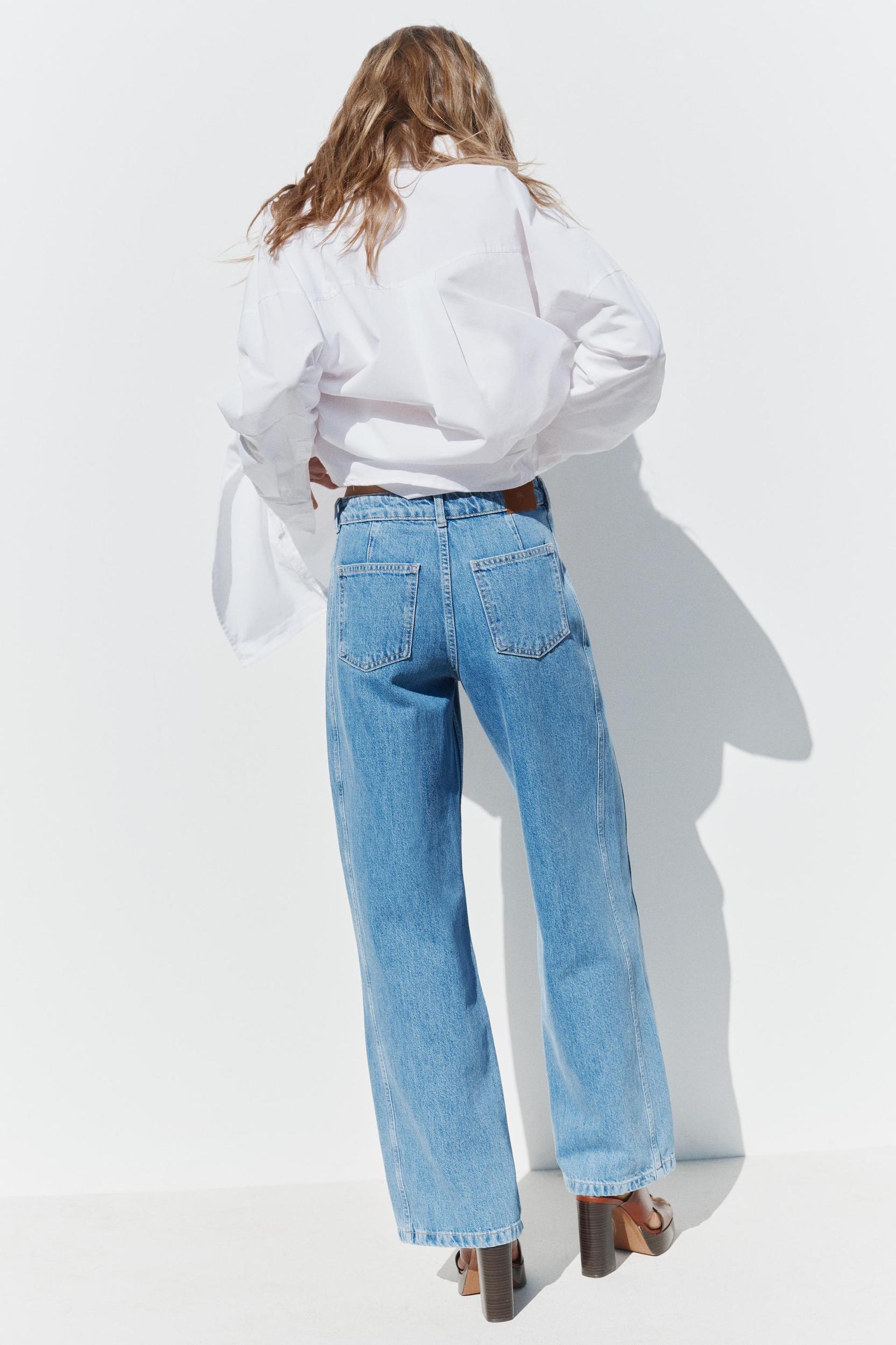 Z1975 HIGH RISE STRAIGHT FRONT SEAM JEANS Product Image