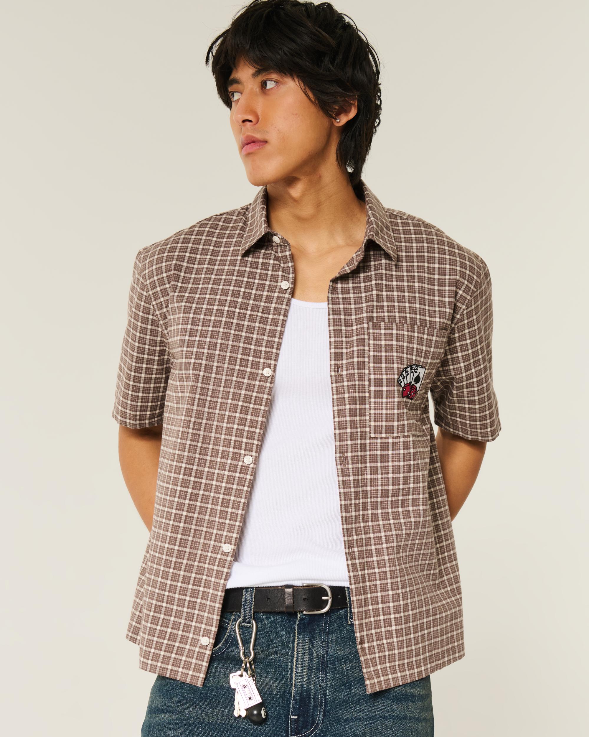 Boxy Short-Sleeve Shirt Product Image