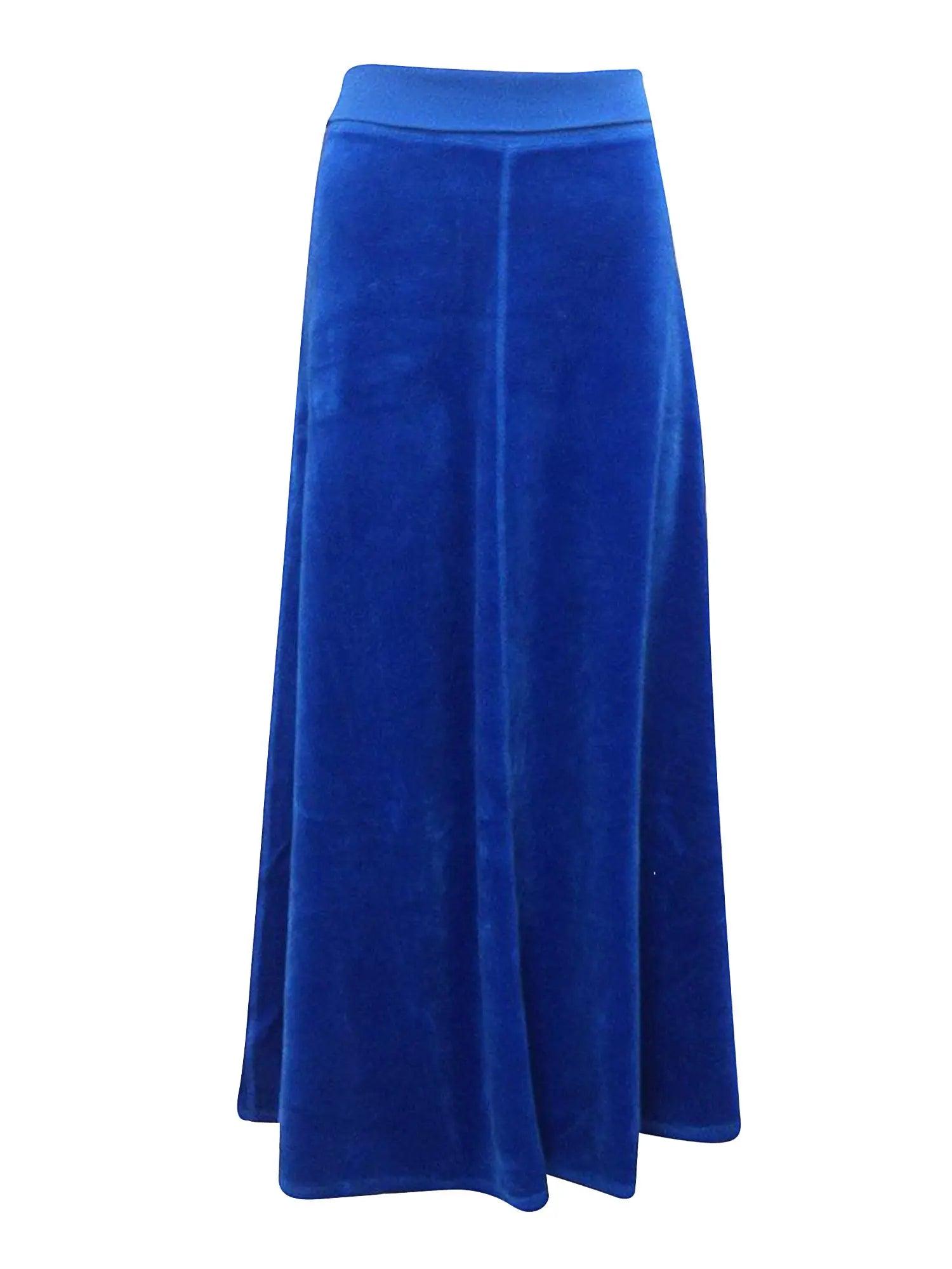 Hard Tail Rolldown Waist Velour Sweep Skirt V-128 Product Image