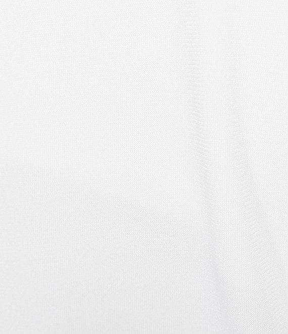 Calvin Klein Solid Pleated Crew Neck Knit Tank Top Product Image