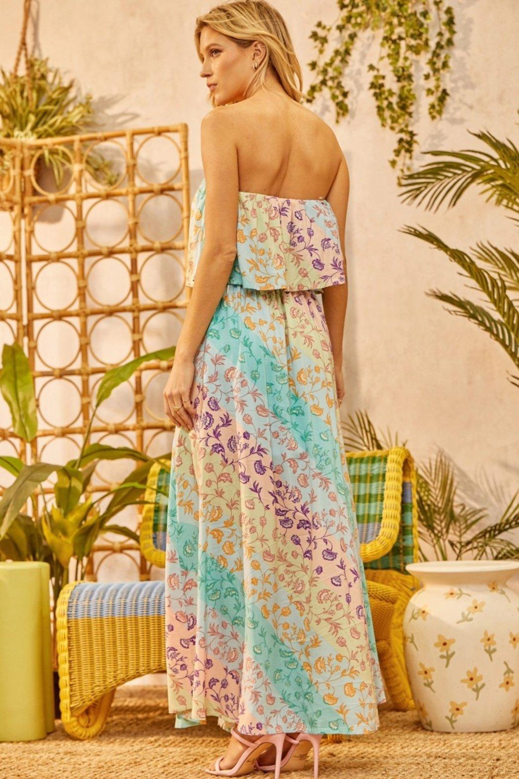Floral Sleeveless Maxi Dress Product Image