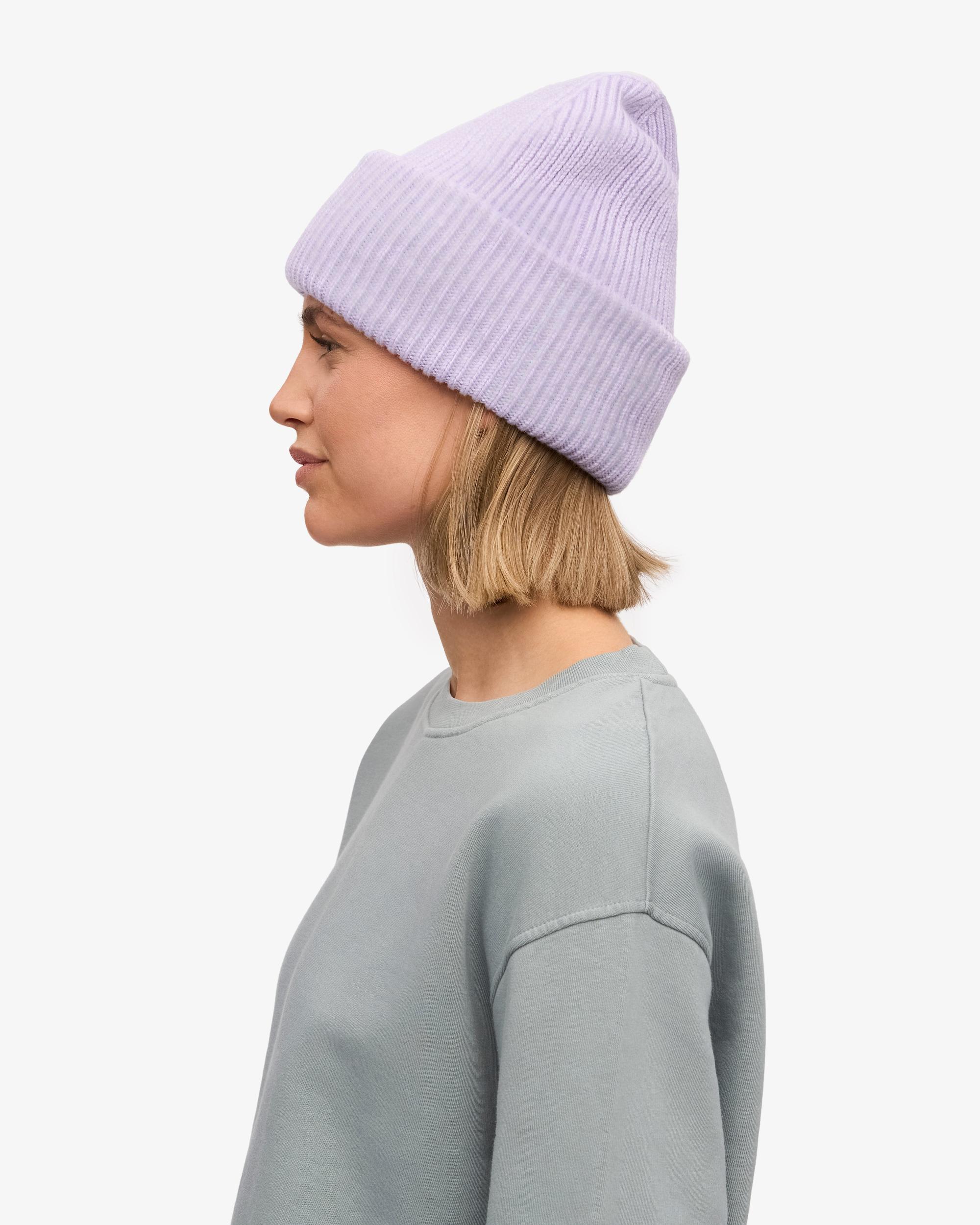 Merino Wool Hat - Soft Lavender Product Image