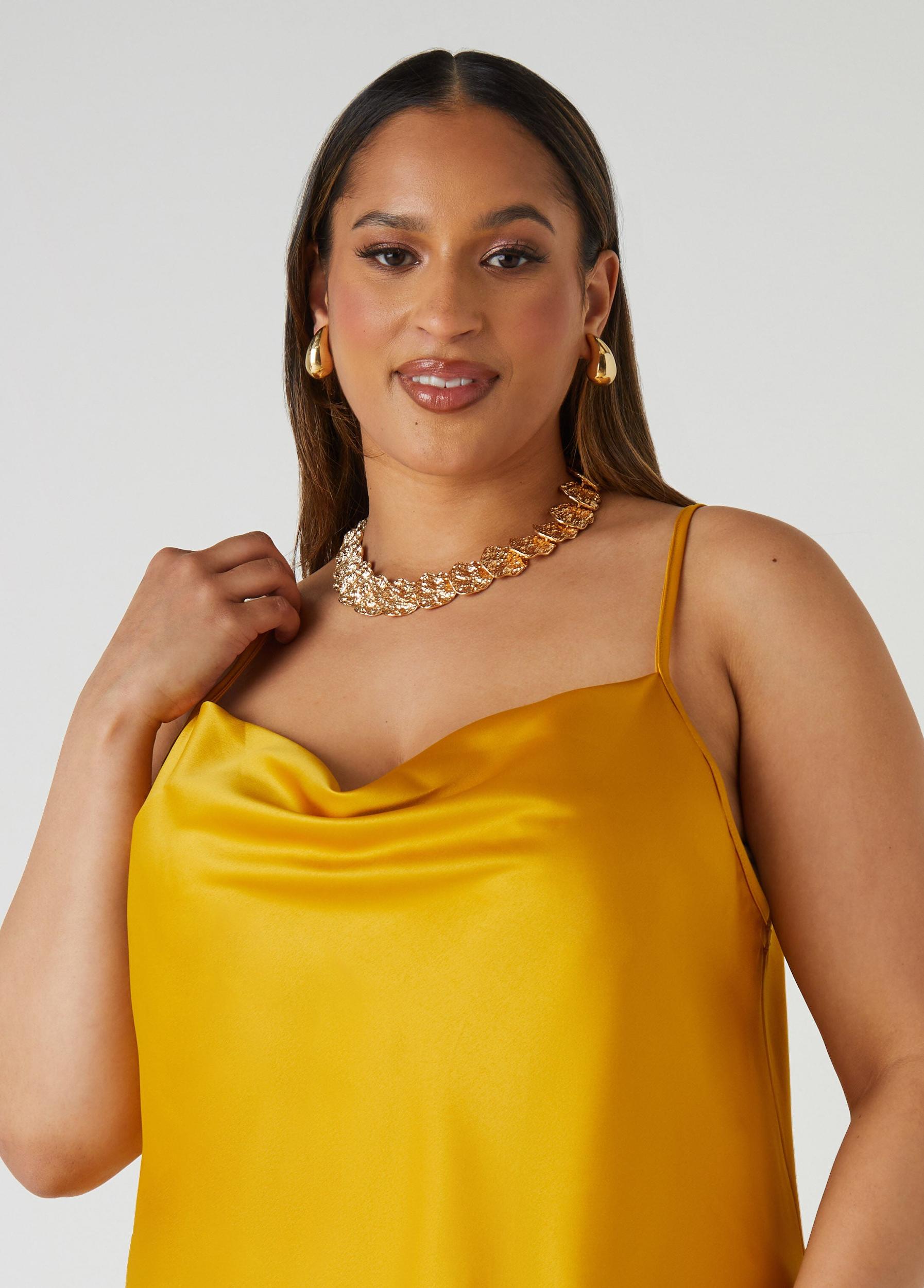 Satin Cowl Neck Cami Product Image