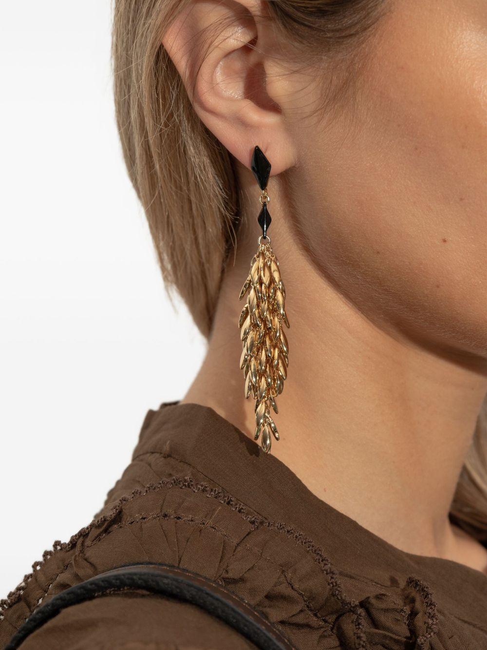 embellished long earrings Product Image
