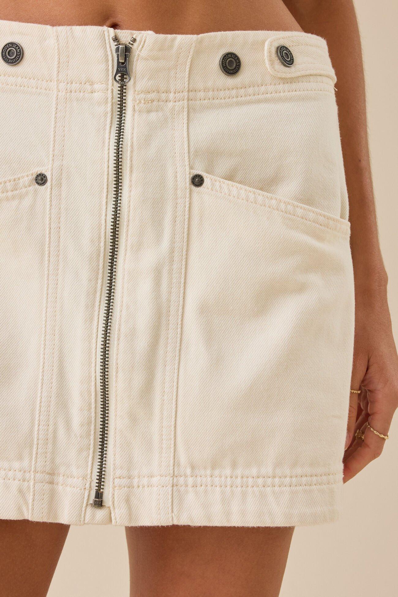 Keri Denim Mini Skirt Product Image