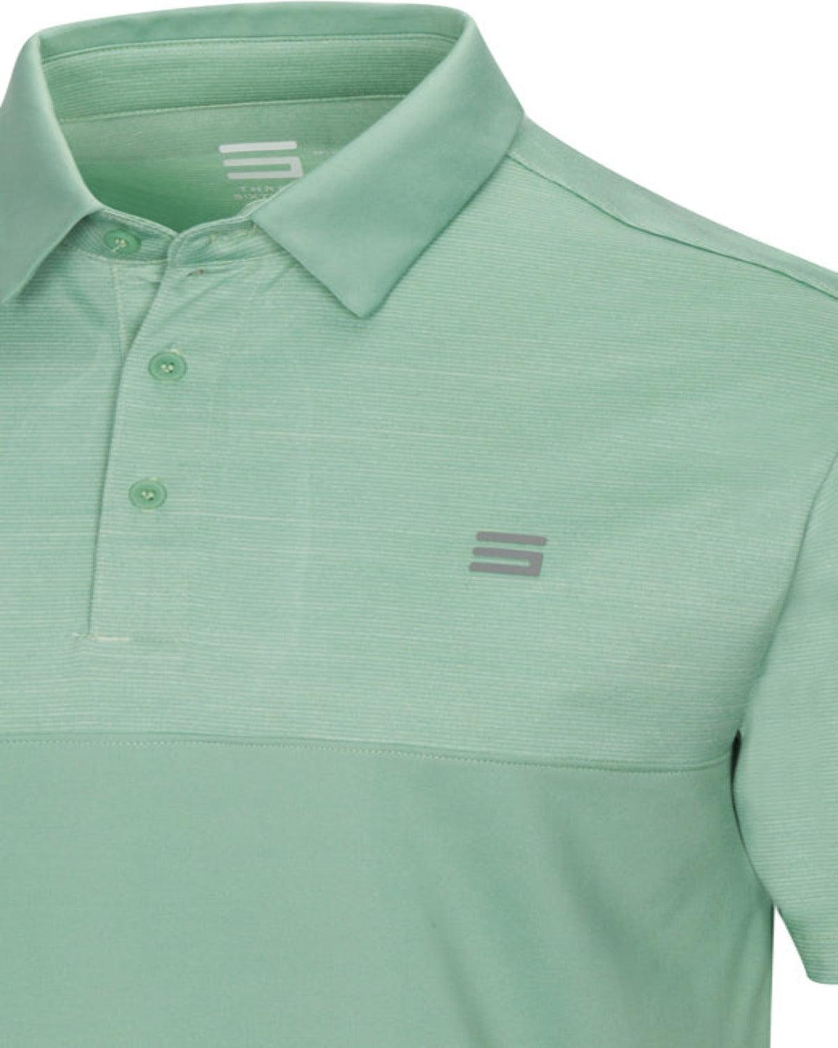 Three Sixty Six Men's Heathered Two-Tone Golf Polo Male Product Image