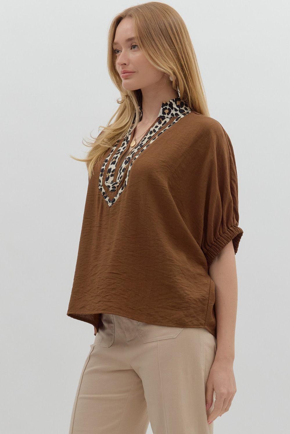 Mocha Muse Blouse Product Image
