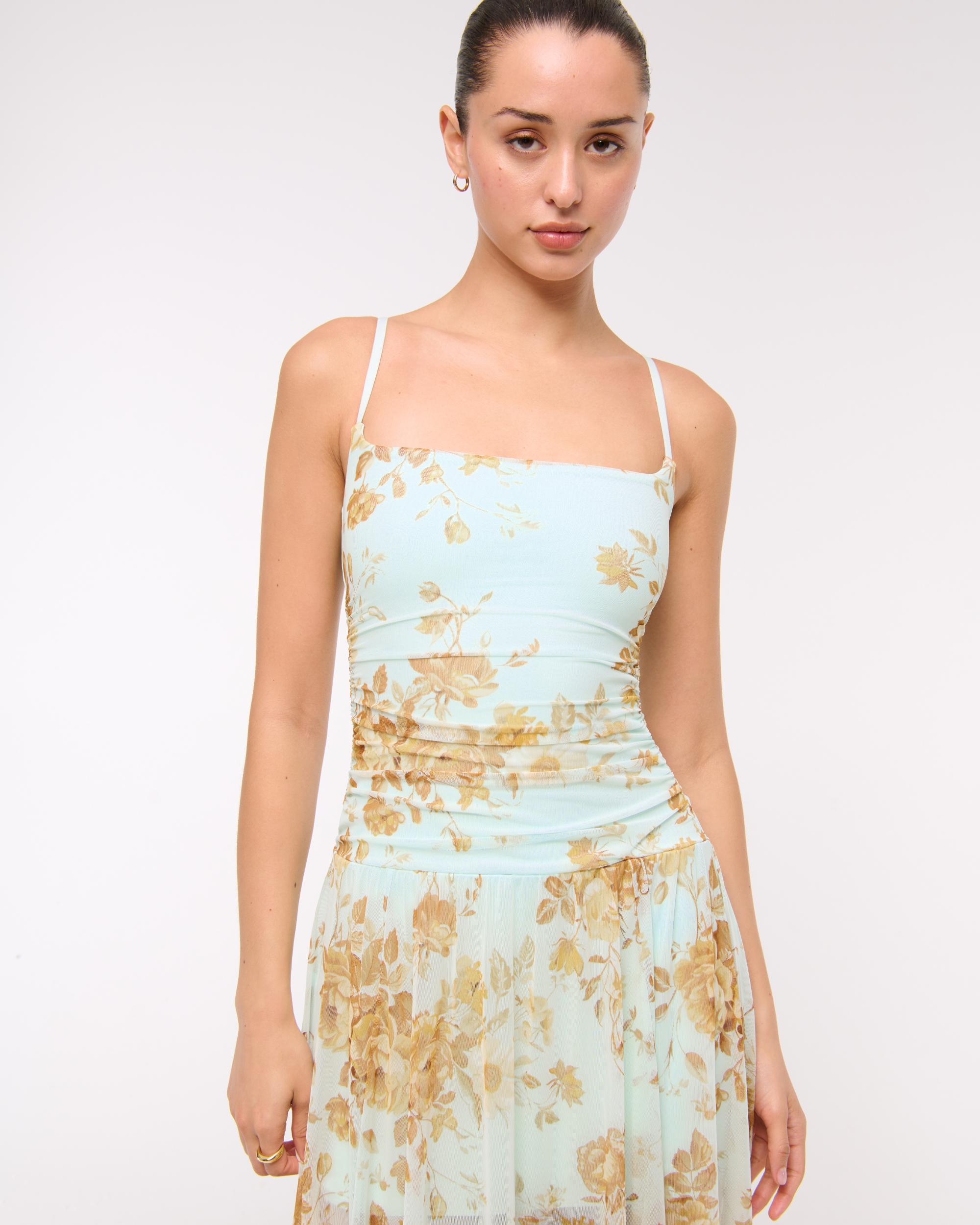 Bra-Free Flowy Sheer Maxi Dress Product Image