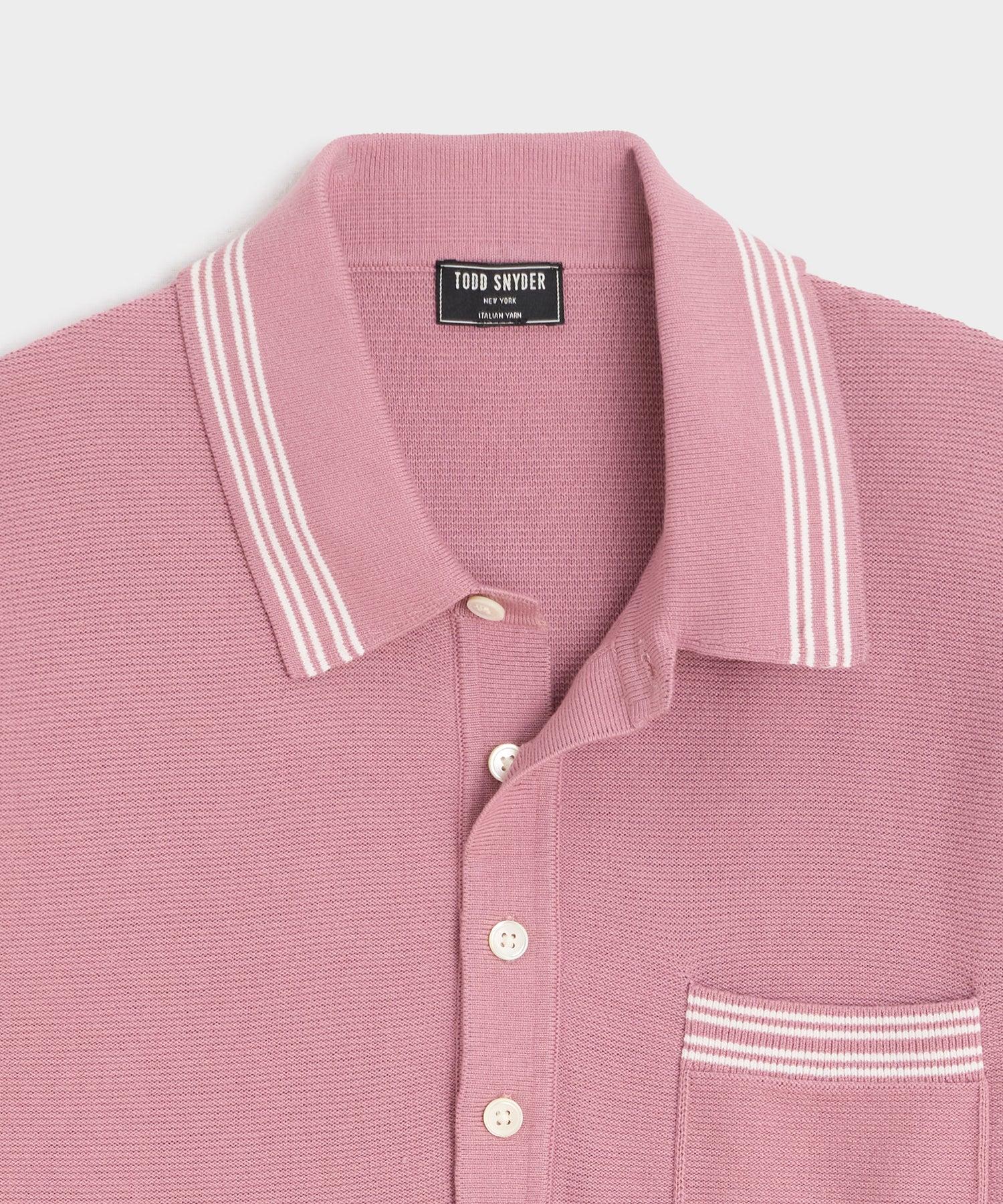 Tipped Waffle Sweater Polo Product Image