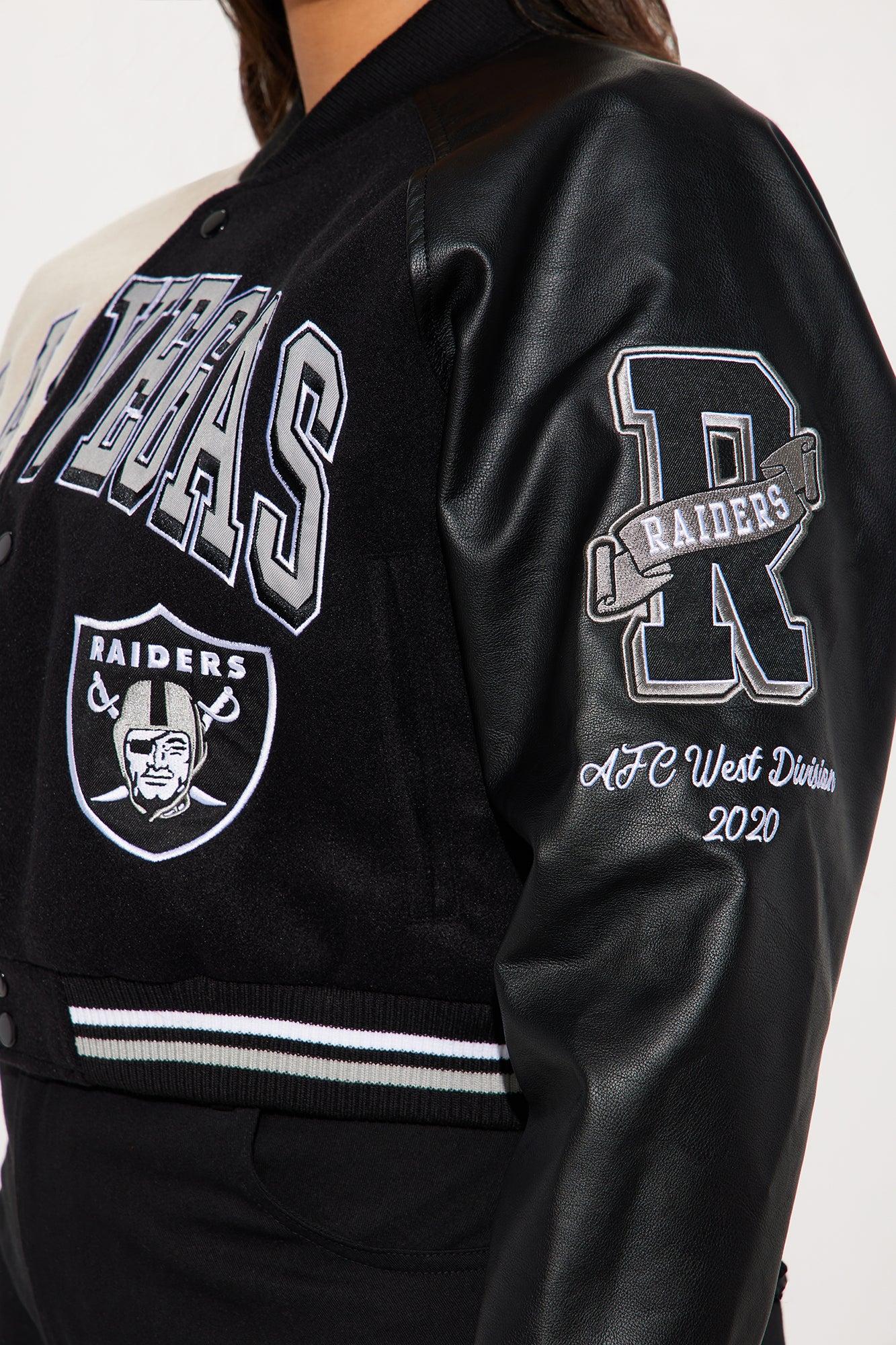 Touchdown Raiders Bomber Jacket - Black Female Product Image