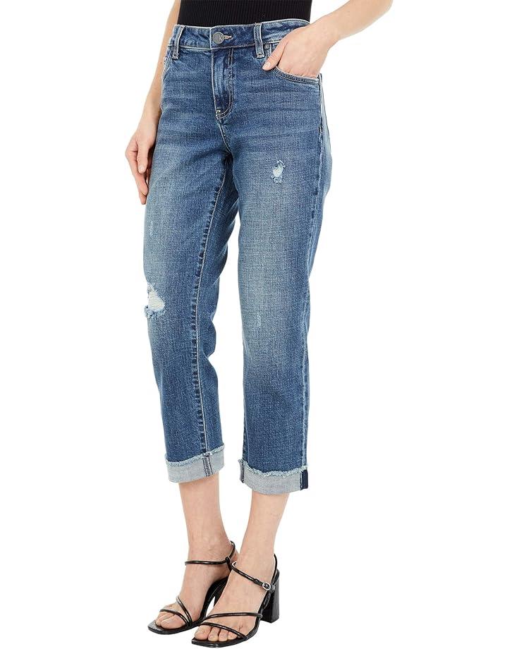 Amy Crop Straight Leg Roll Up With Raw Hem Product Image